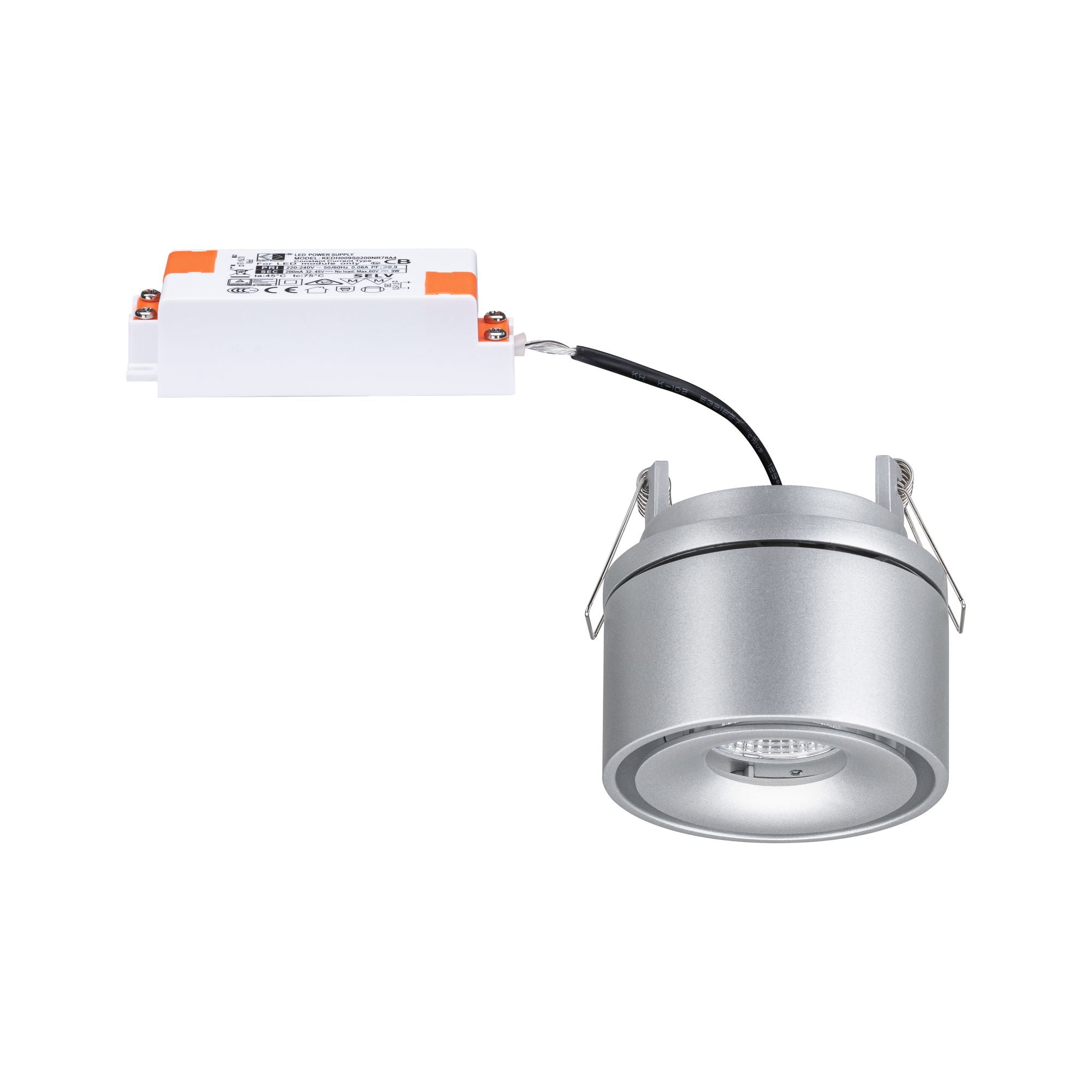 LED Einbauleuchte Spircle rund 78mm 8W 550lm 230V 3000K Chrom matt - Paulmann - 93374