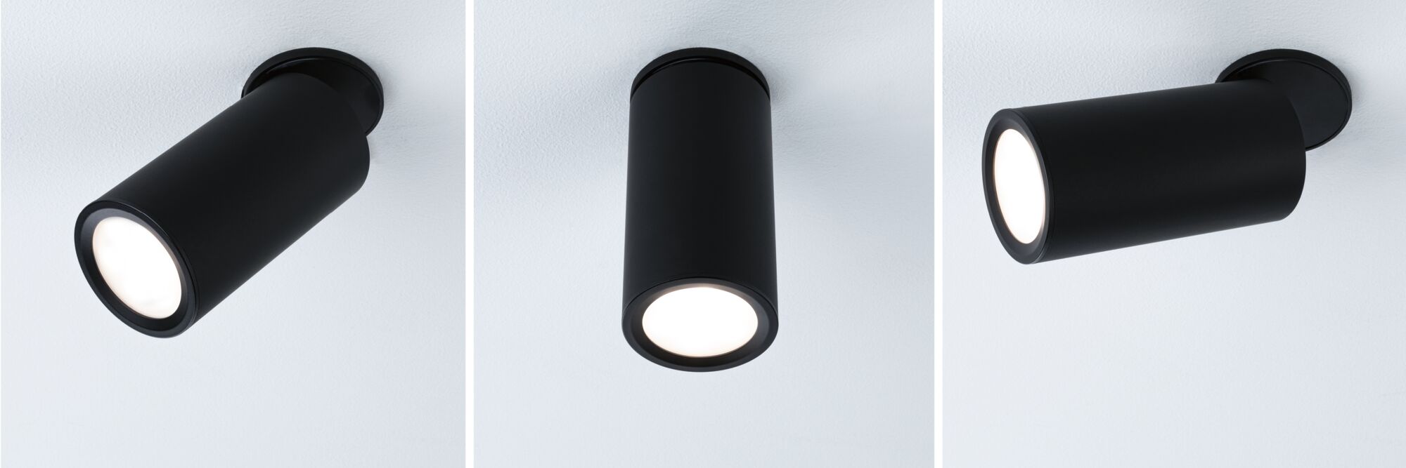 LED Einbauleuchte Turnal rund 60mm 90° Coin 6W 470lm 230V dimmbar 2700K Schwarz matt - Paulmann - 93088