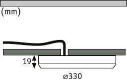 LED Einbaupanel 2in1 Cover - it rund 330mm 22W 1700lm 4000K Weiß matt - Paulmann - 95392