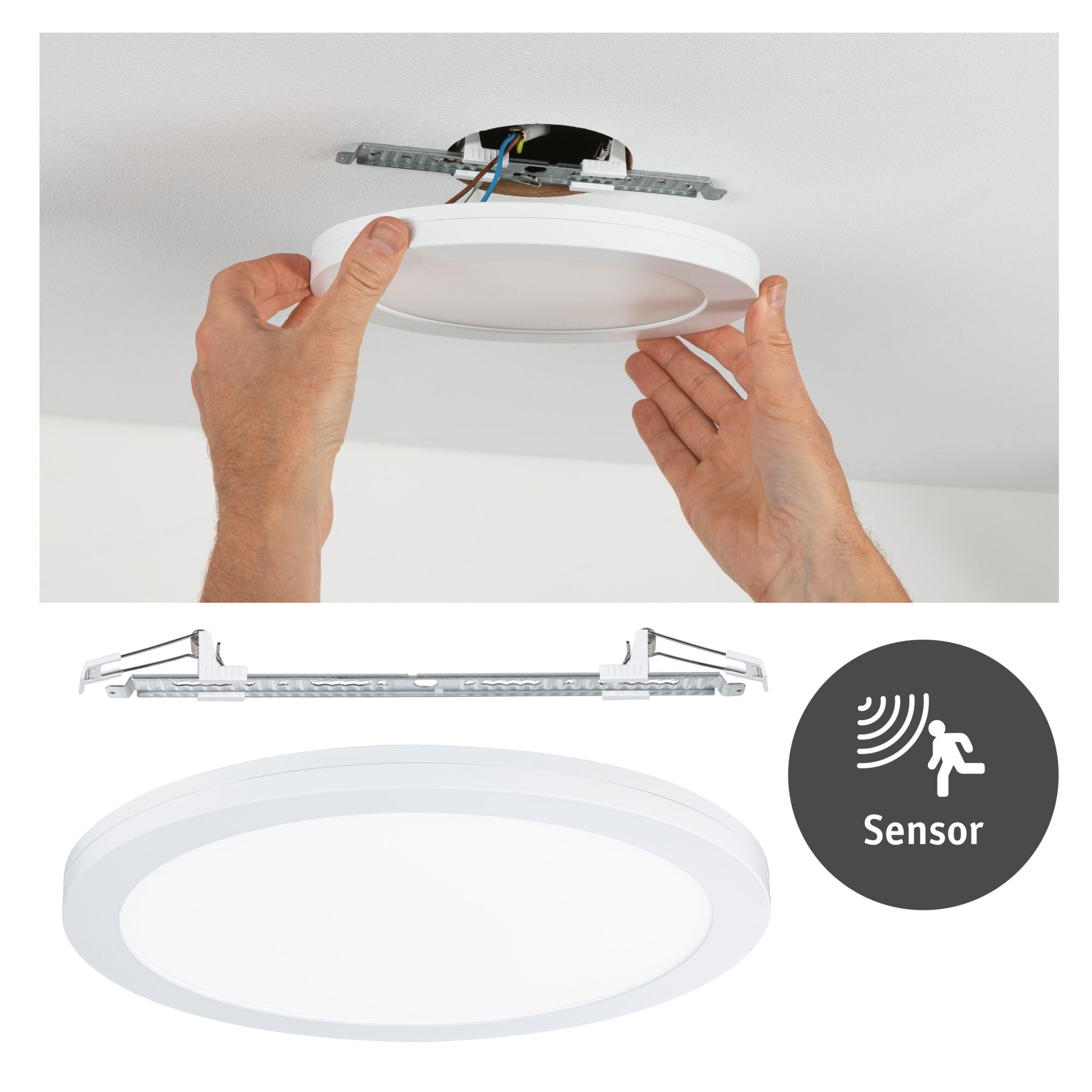 LED Einbaupanel 2in1 Cover - it rund 330mm 22W 1700lm 4000K Weiß matt - Paulmann - 95392