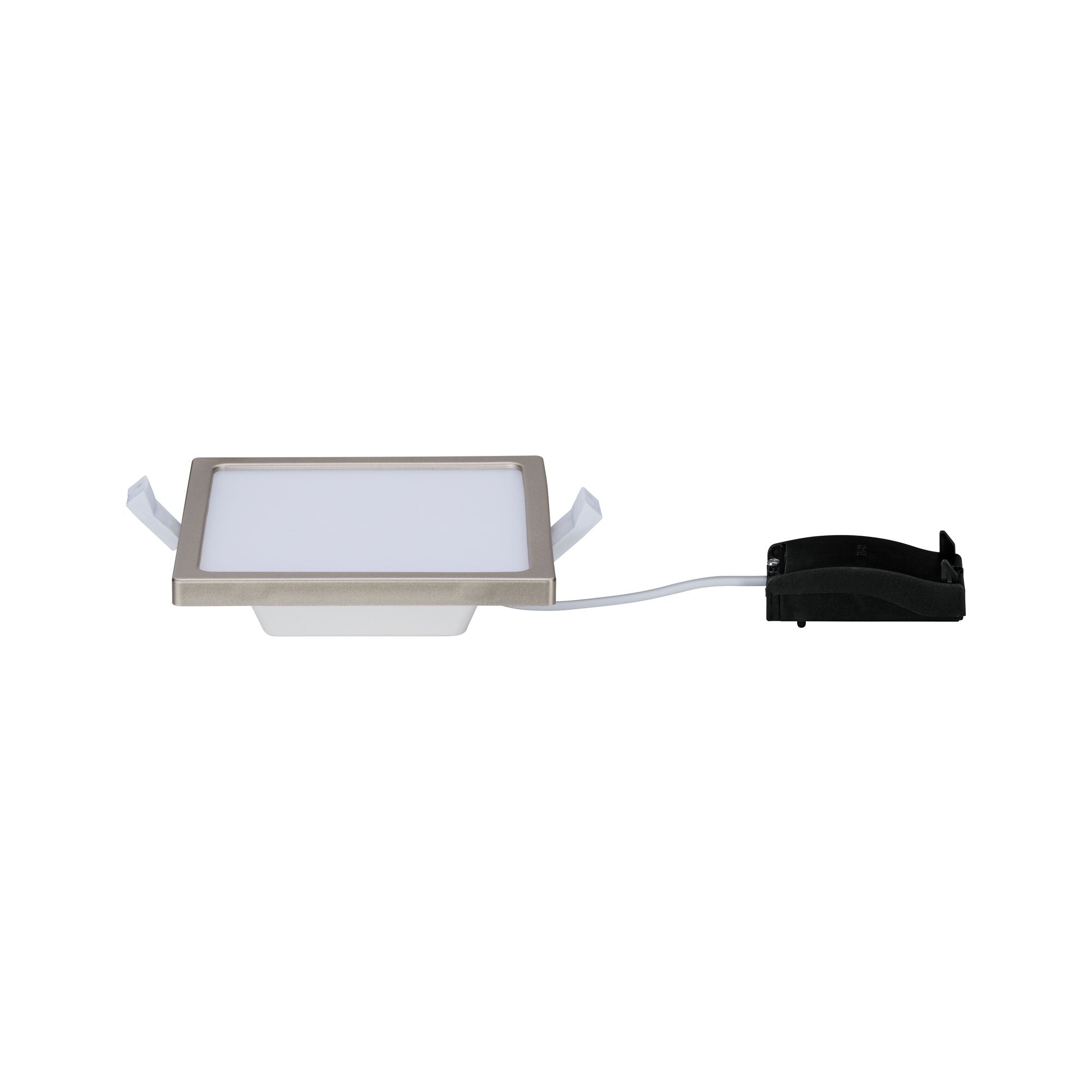 LED Einbaupanel Areo IP44 eckig 120x120mm 6,5W 418lm 3000K Nickel matt dimmbar - Paulmann - 92940