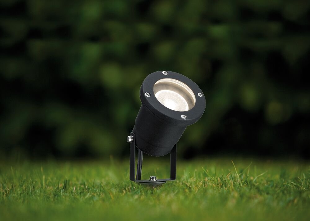 LED Gartenstrahler LED Gartenstrahler IP65 rund 92mm 3000K 3,5W 230lm 230V Schwarz Aluminium - Paulmann - 98896