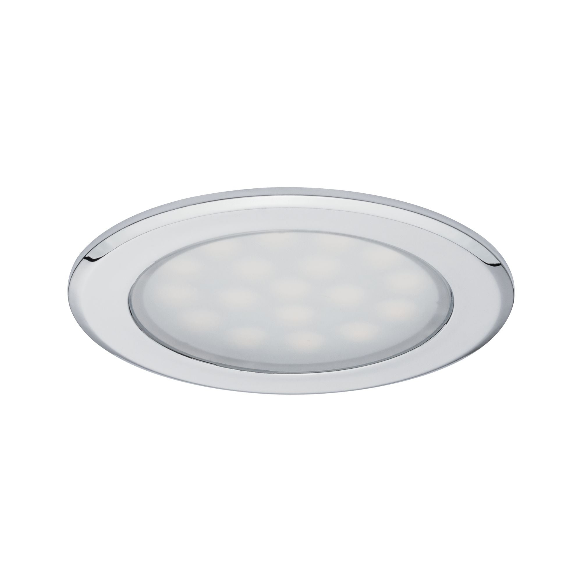 LED Möbeleinbauleuchten Spiegelschrank rund 65mm 2x2,5W 2x180lm 230/12V 3000K Chrom - Paulmann - 99920