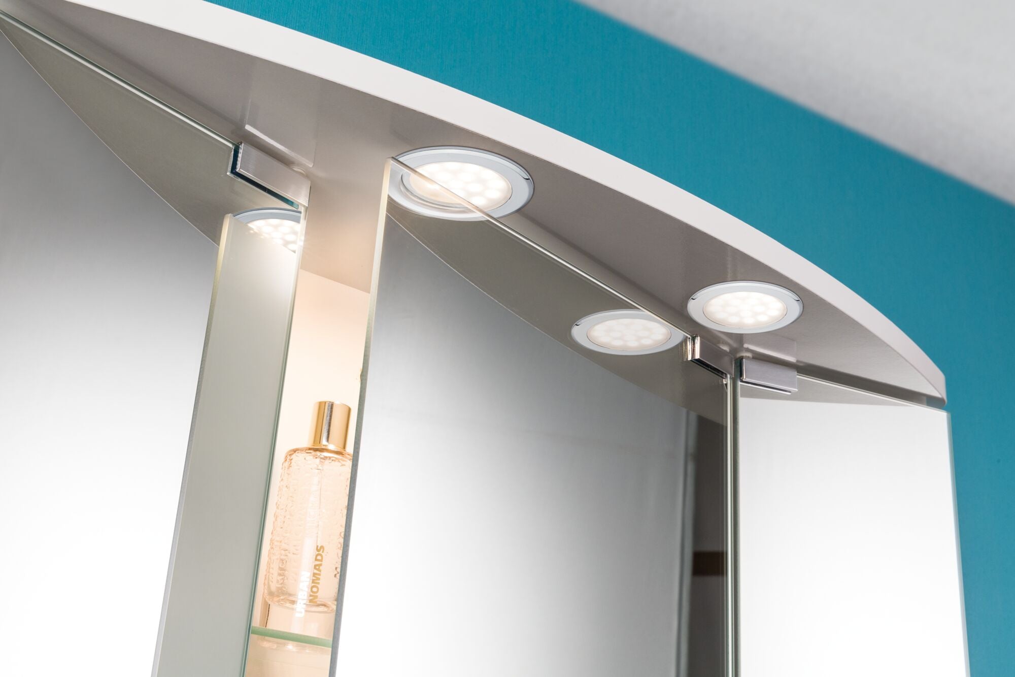 LED Möbeleinbauleuchten Spiegelschrank rund 65mm 2x2,5W 2x180lm 230/12V 3000K Chrom - Paulmann - 99920