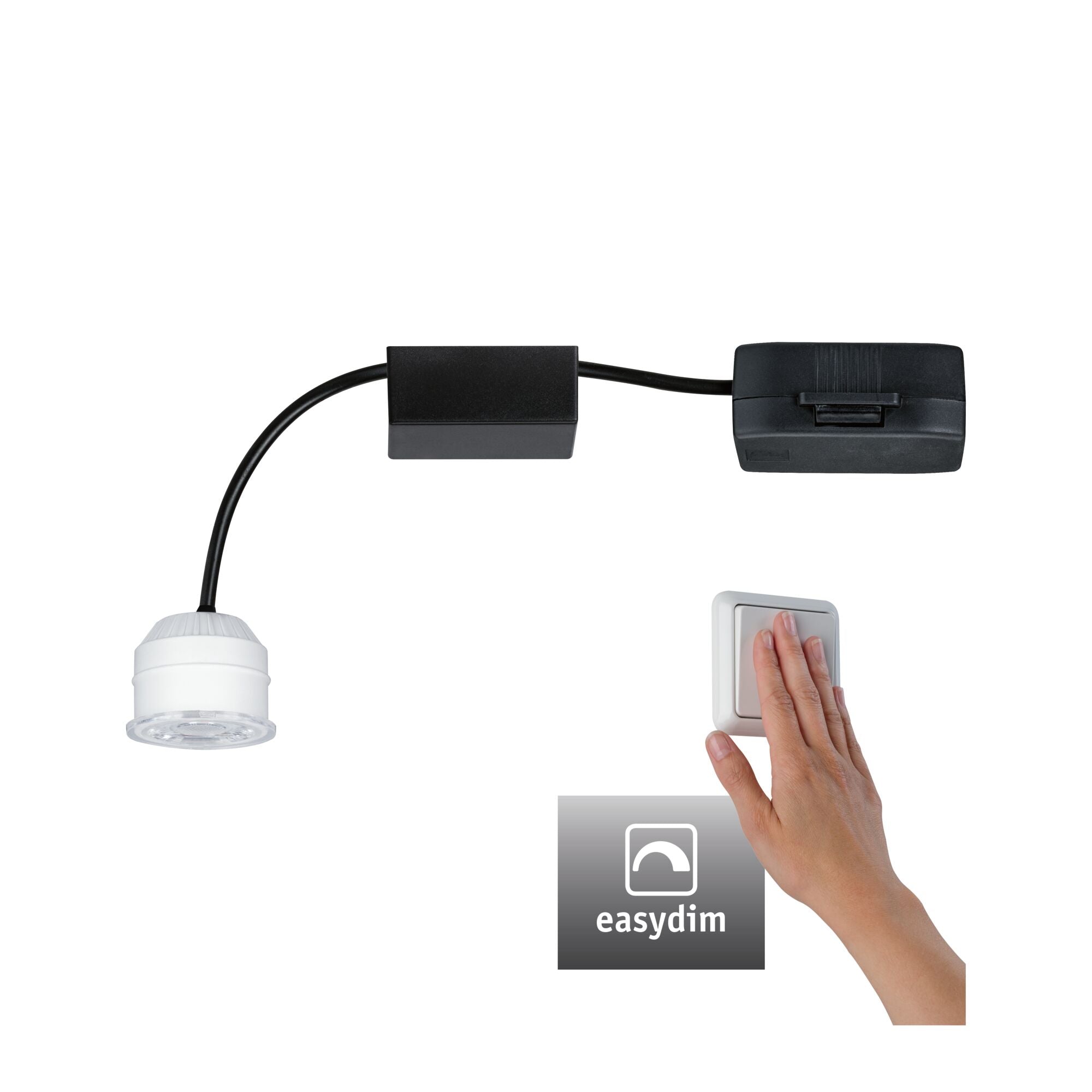 LED Modul Einbauleuchte Nova Mini Plus Coin rund 35mm Coin 4,2W 300lm 230V dimmbar 2700K Klar - Paulmann - 92976