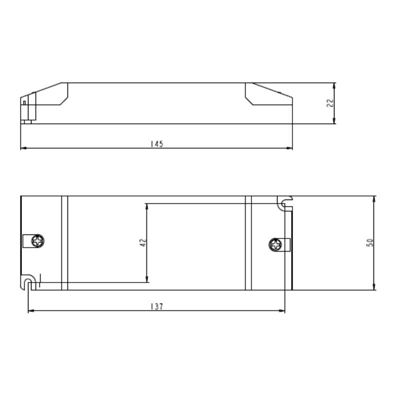 LED - Netzteil CV 24V DC 0 - 30W 0 - 1,25A dimmbar Phasenan/abschnitt IP20 - Dotlux - 4521 - 24