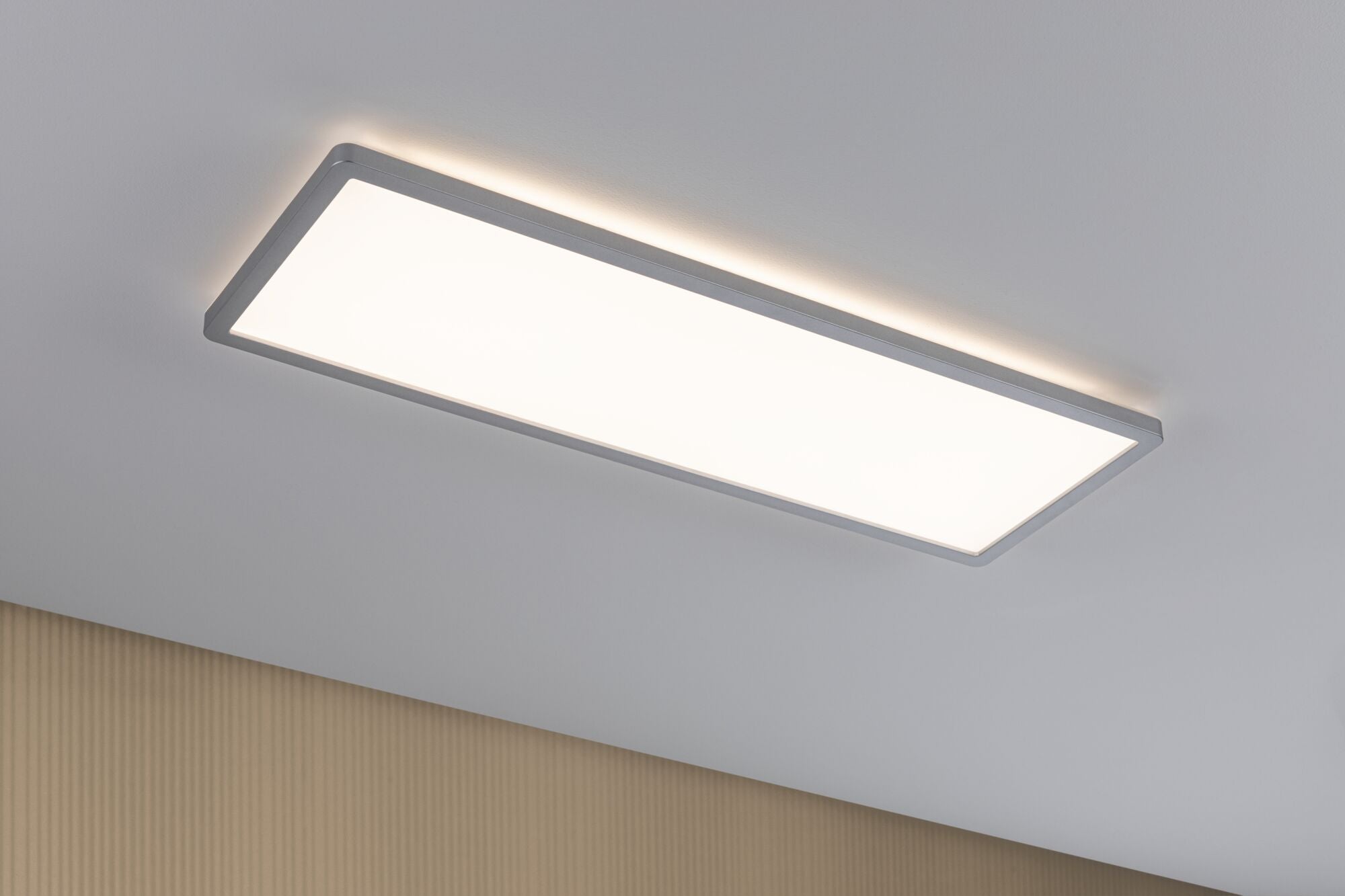 LED Panel Atria Shine Backlight eckig 580x200mm 20W 2000lm RGBW Chrom matt dimmbar - Paulmann - 71020