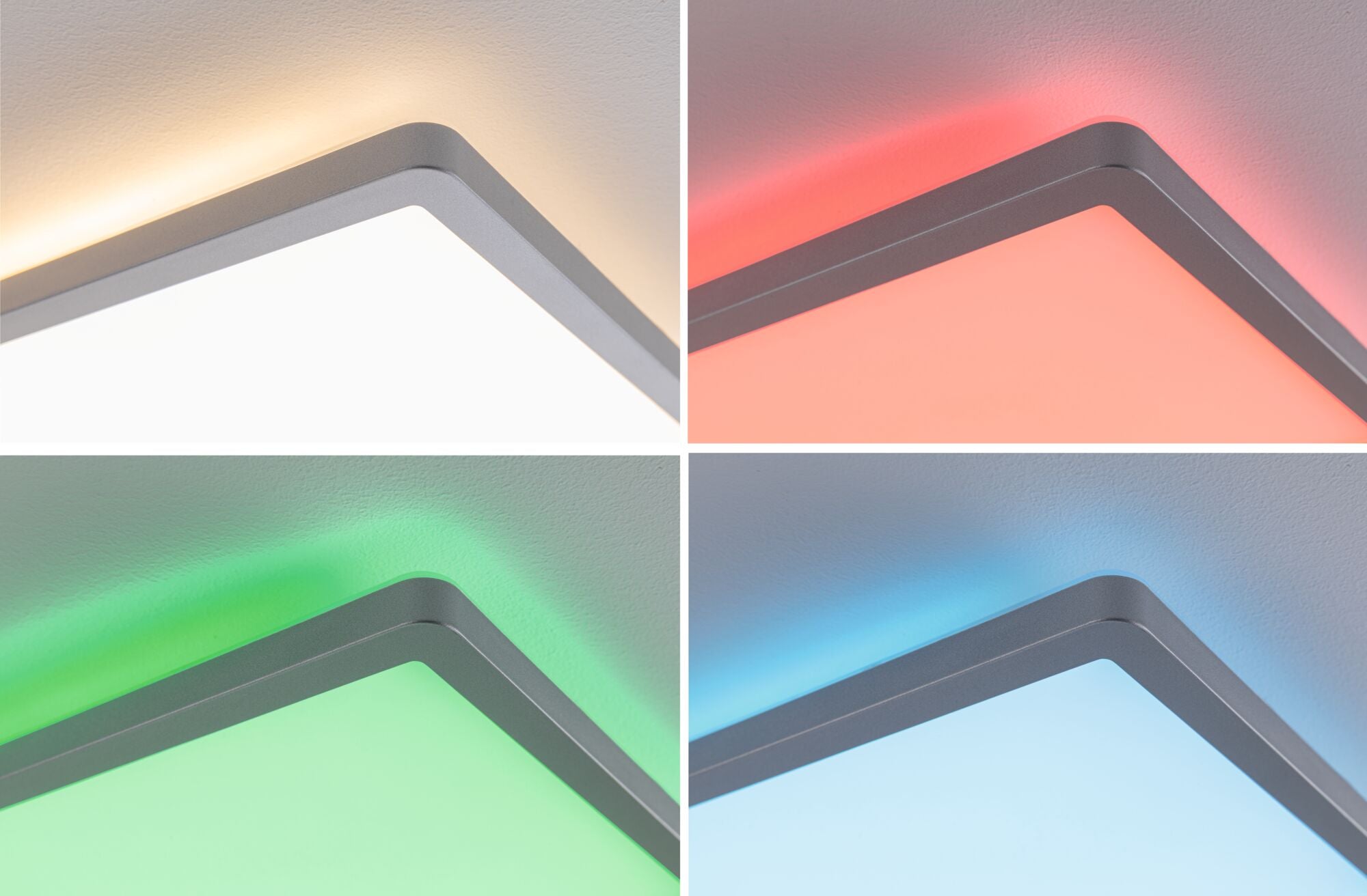 LED Panel Atria Shine Backlight eckig 580x200mm 20W 2000lm RGBW Chrom matt dimmbar - Paulmann - 71020