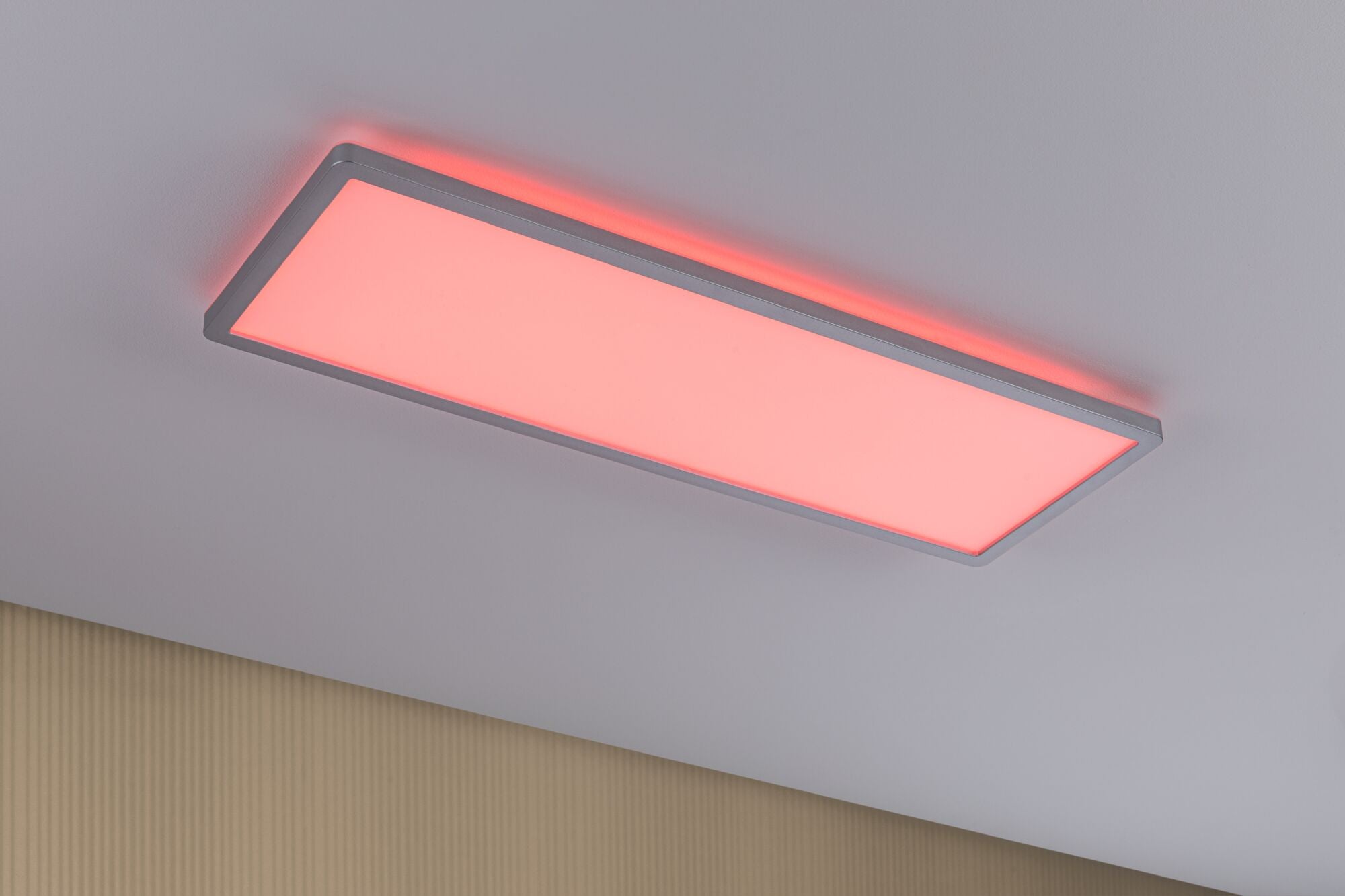 LED Panel Atria Shine Backlight eckig 580x200mm 20W 2000lm RGBW Chrom matt dimmbar - Paulmann - 71020