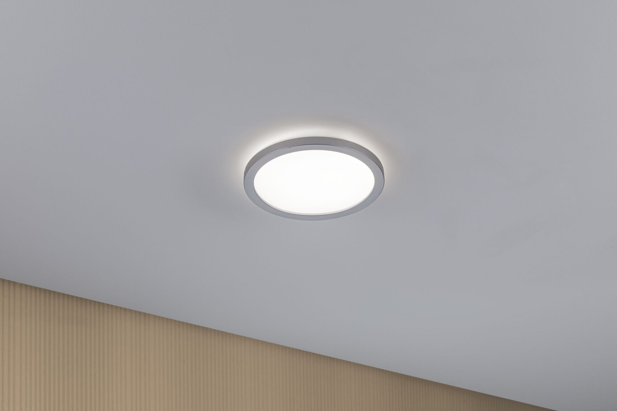 LED Panel Atria Shine Backlight rund 190mm 11,2W 850lm 4000K Chrom matt - Paulmann - 71004