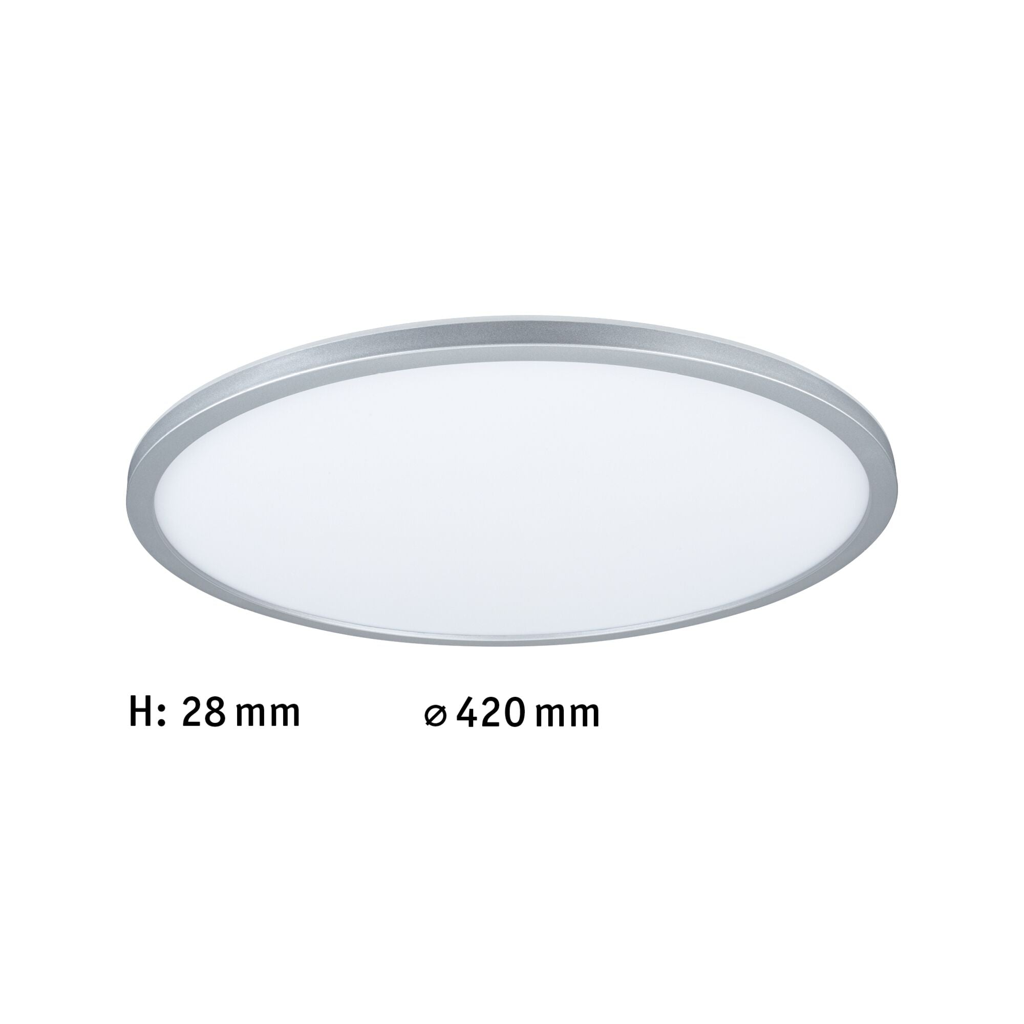 LED Panel Atria Shine Backlight rund 420mm 20W 2200lm RGBW Chrom matt dimmbar - Paulmann - 71019