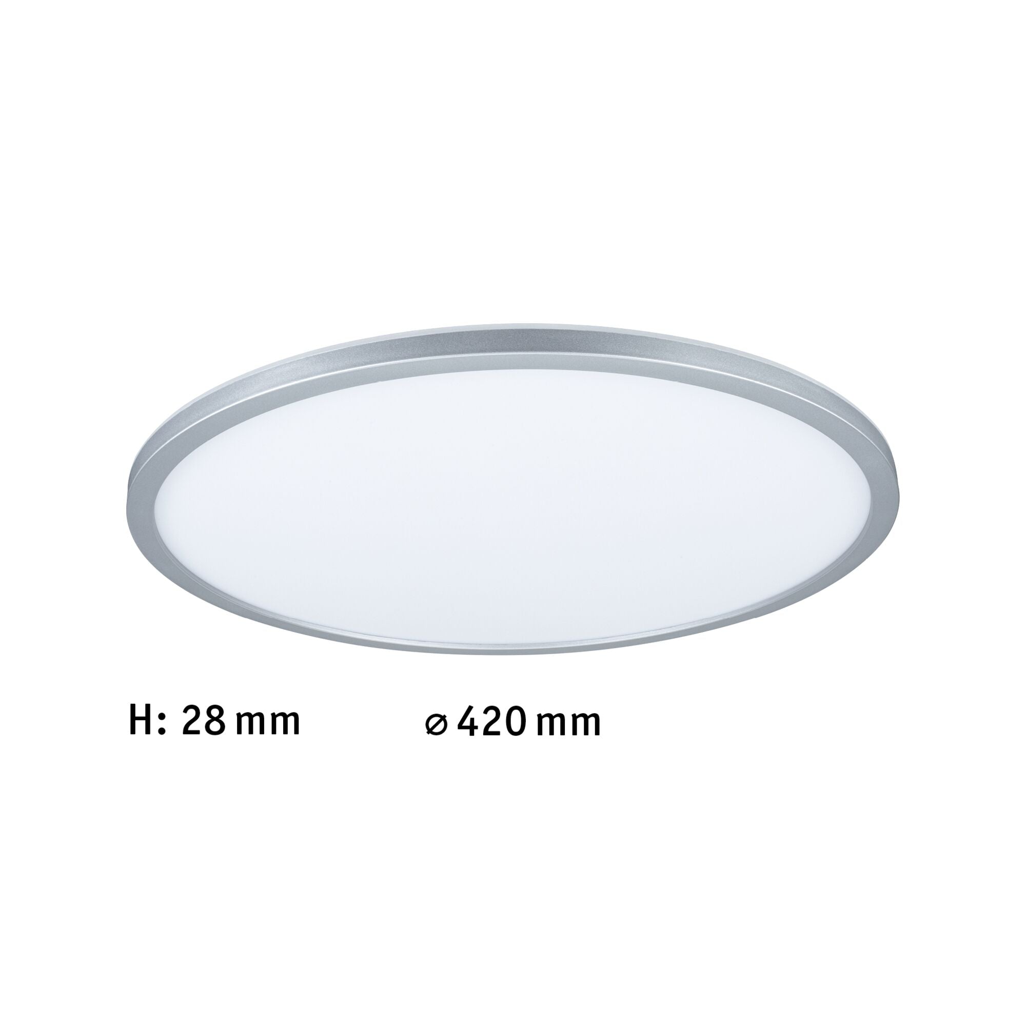 LED Panel Atria Shine Backlight rund 420mm 22W 2300lm 4000K Chrom matt dimmbar - Paulmann - 71006