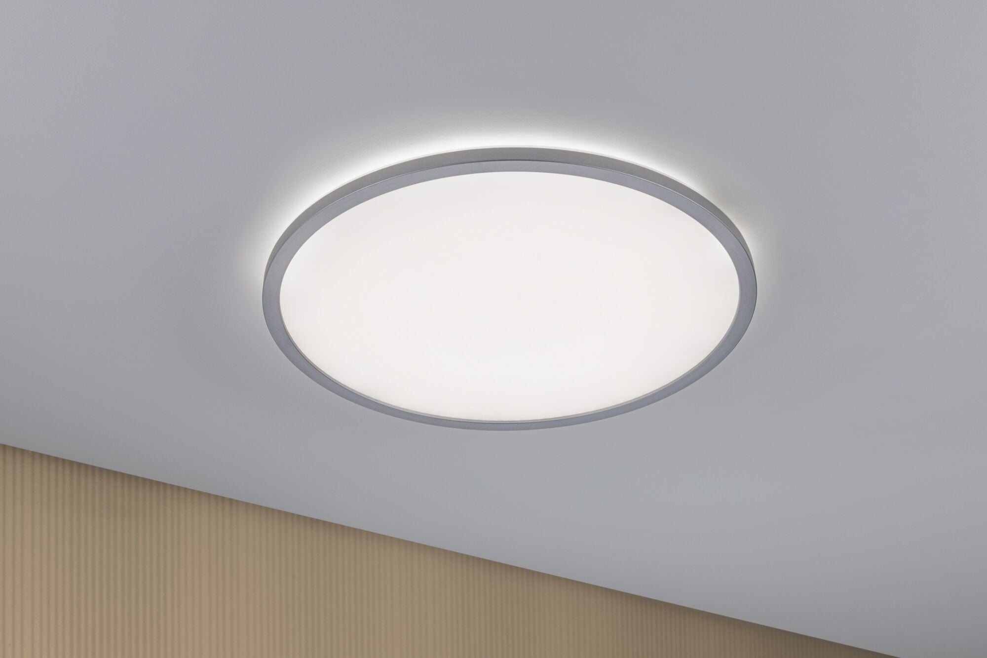 LED Panel Atria Shine Backlight rund 420mm 22W 2300lm 4000K Chrom matt dimmbar - Paulmann - 71006