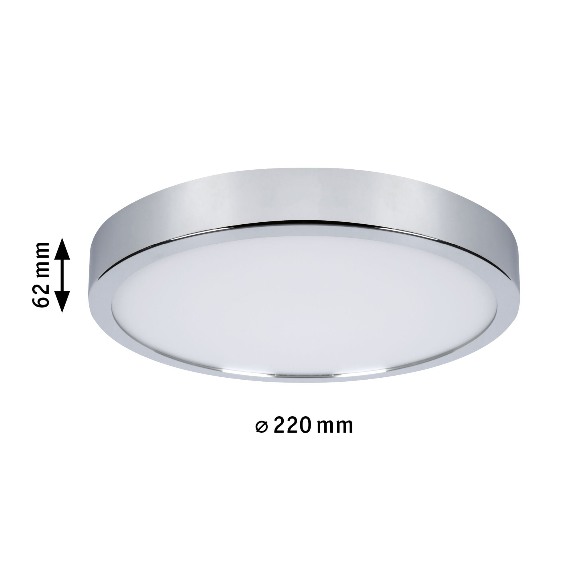 LED Panel Aviar IP44 rund 300mm 18W 1800lm White Switch Chrom - Paulmann - 78926