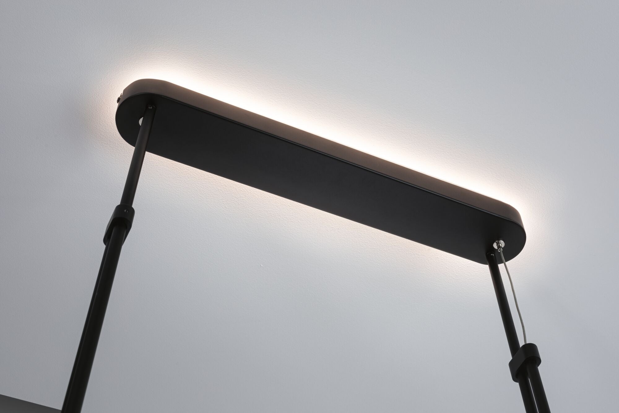 LED Pendelleuchte Puric Pane Effect 2700K 600lm / 400lm 6x6,5 / 1x4,5W Schwarz dimmbar - Paulmann - 79774