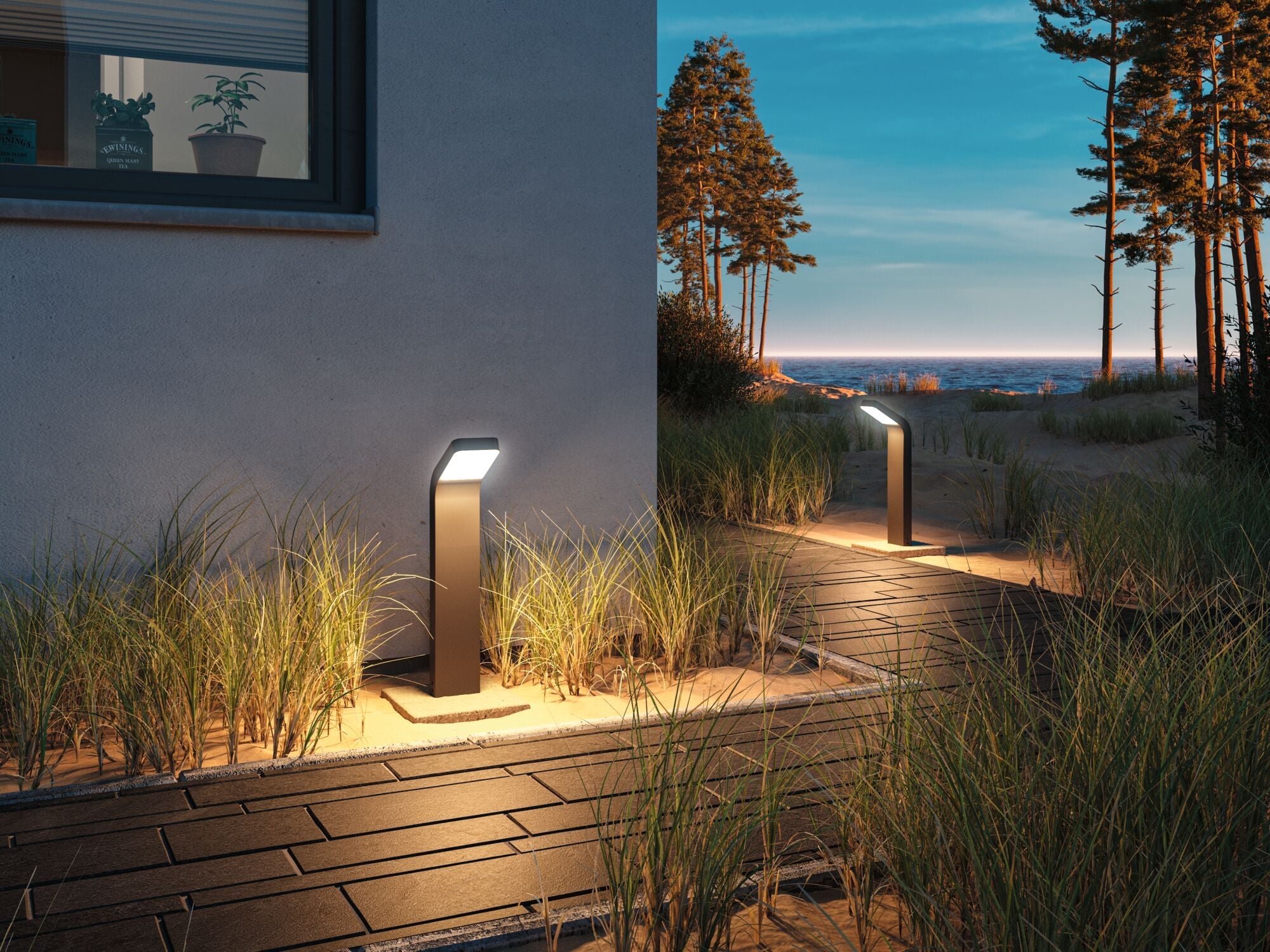 LED Pollerleuchte Kulma seewasserresistent IP44 500mm 3000K 7,5W 520lm 230V Anthrazit Aluminium - Paulmann - 94746