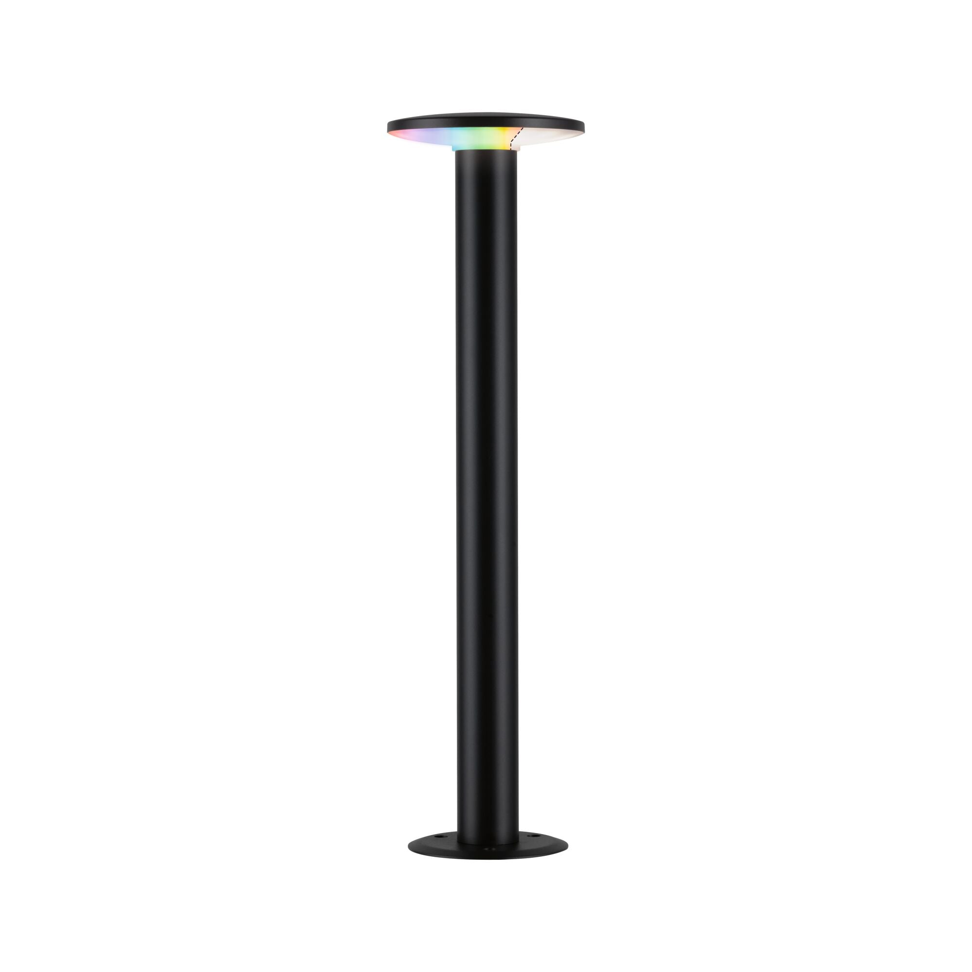 LED Pollerleuchte Plate IP44 600mm RGBW+ 5W 200lm 230V Anthrazit Metall/Kunststoff - Paulmann - 94756