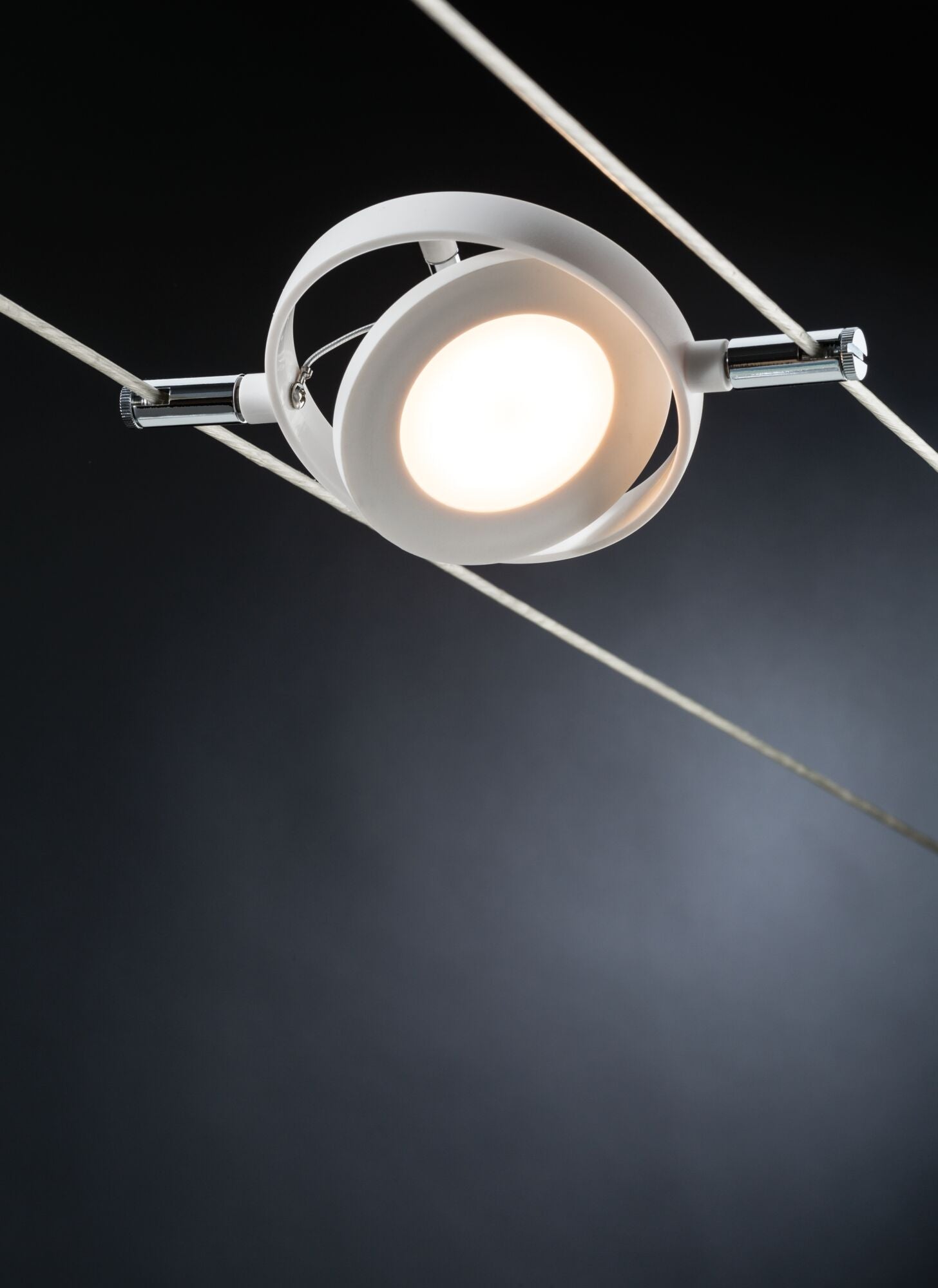 LED Seilsystem RoundMac Einzelspot 200lm 4W 2700K 12V Weiß matt - Paulmann - 94088