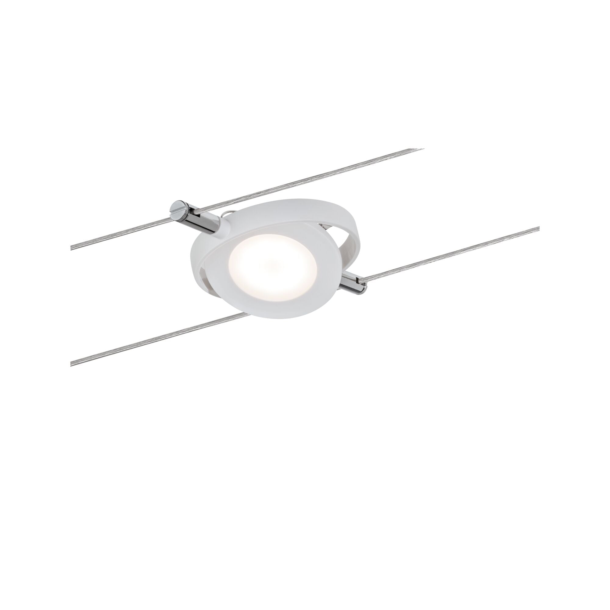 LED Seilsystem RoundMac Einzelspot 200lm 4W 2700K 12V Weiß matt - Paulmann - 94088