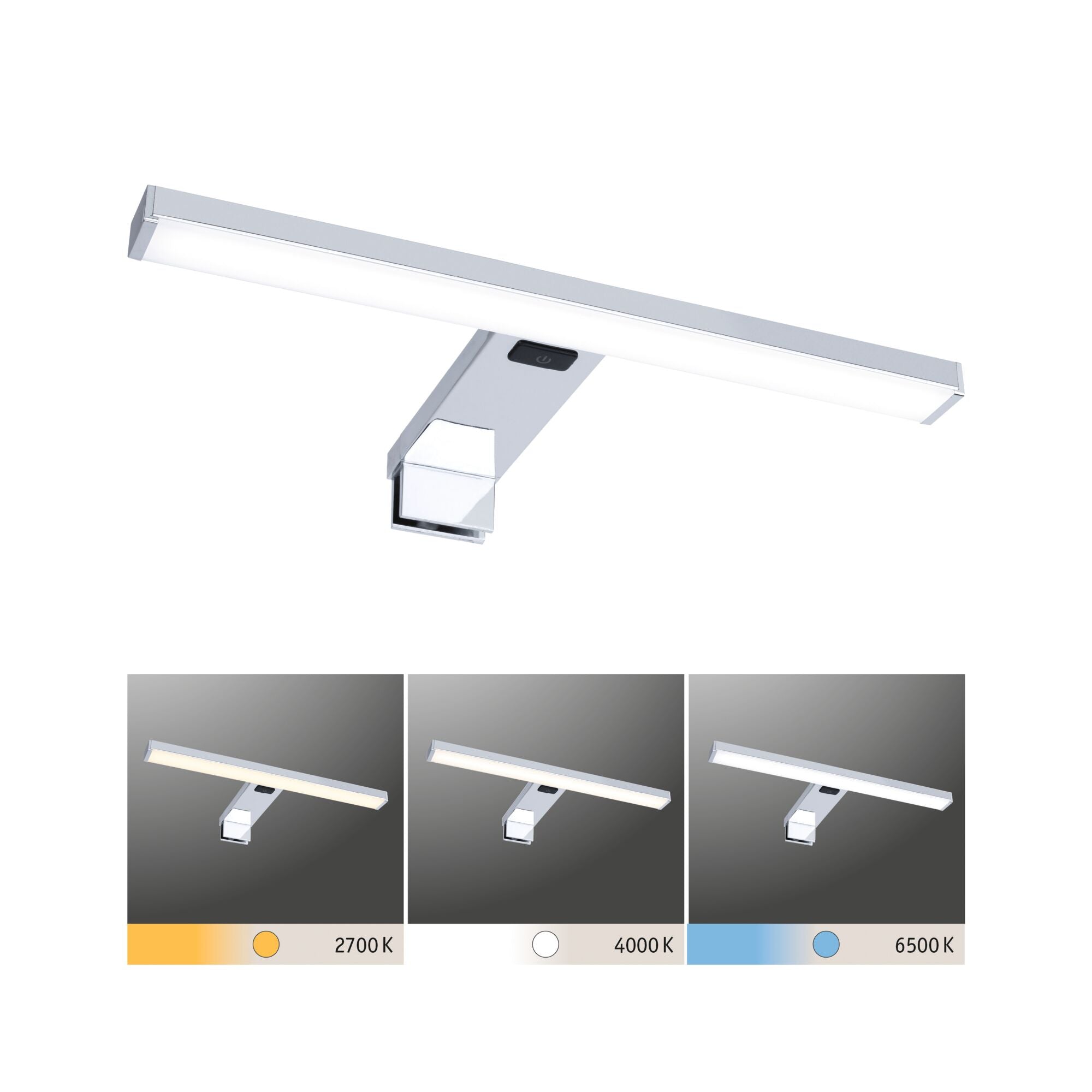 LED Spiegelleuchte Selo IP44 Tunable White 400lm 230V 3,7W Chrom - Paulmann - 78950