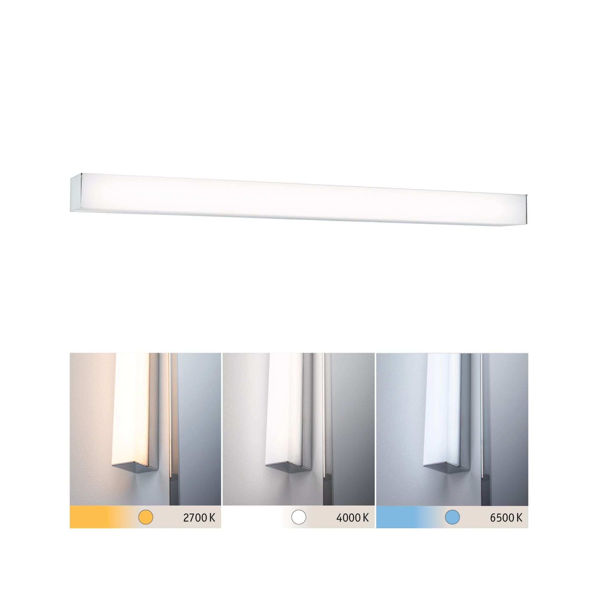 LED Spiegelleuchte Tova IP44 Tunable White 600lm 230V 6,2W dimmbar Chrom/Weiß - Paulmann - 78944