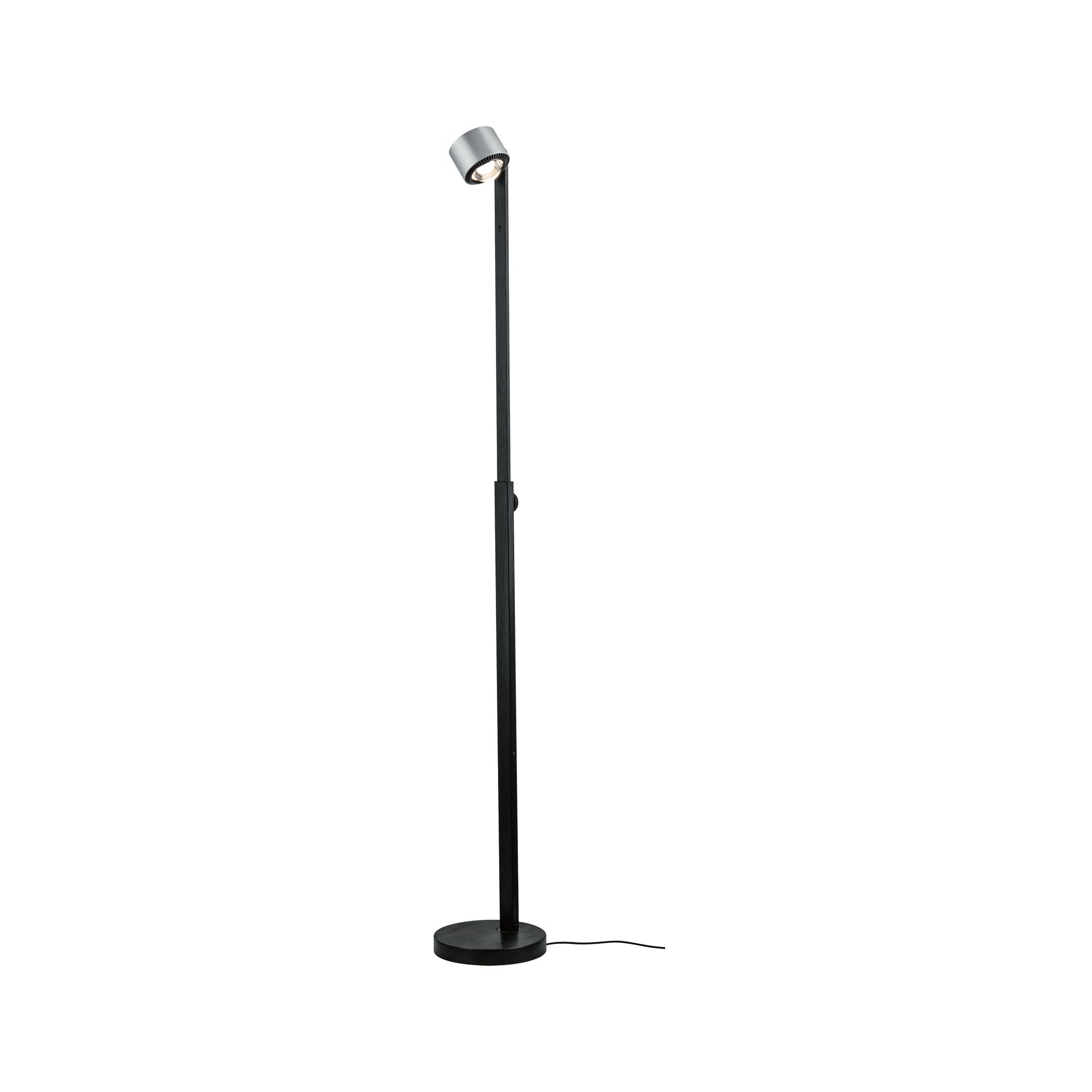 LED Stehleuchte Aldan 2700K 827lm / 473lm 8,5 / 1x7W Schwarz/Alu gebürstet - Paulmann - 79717