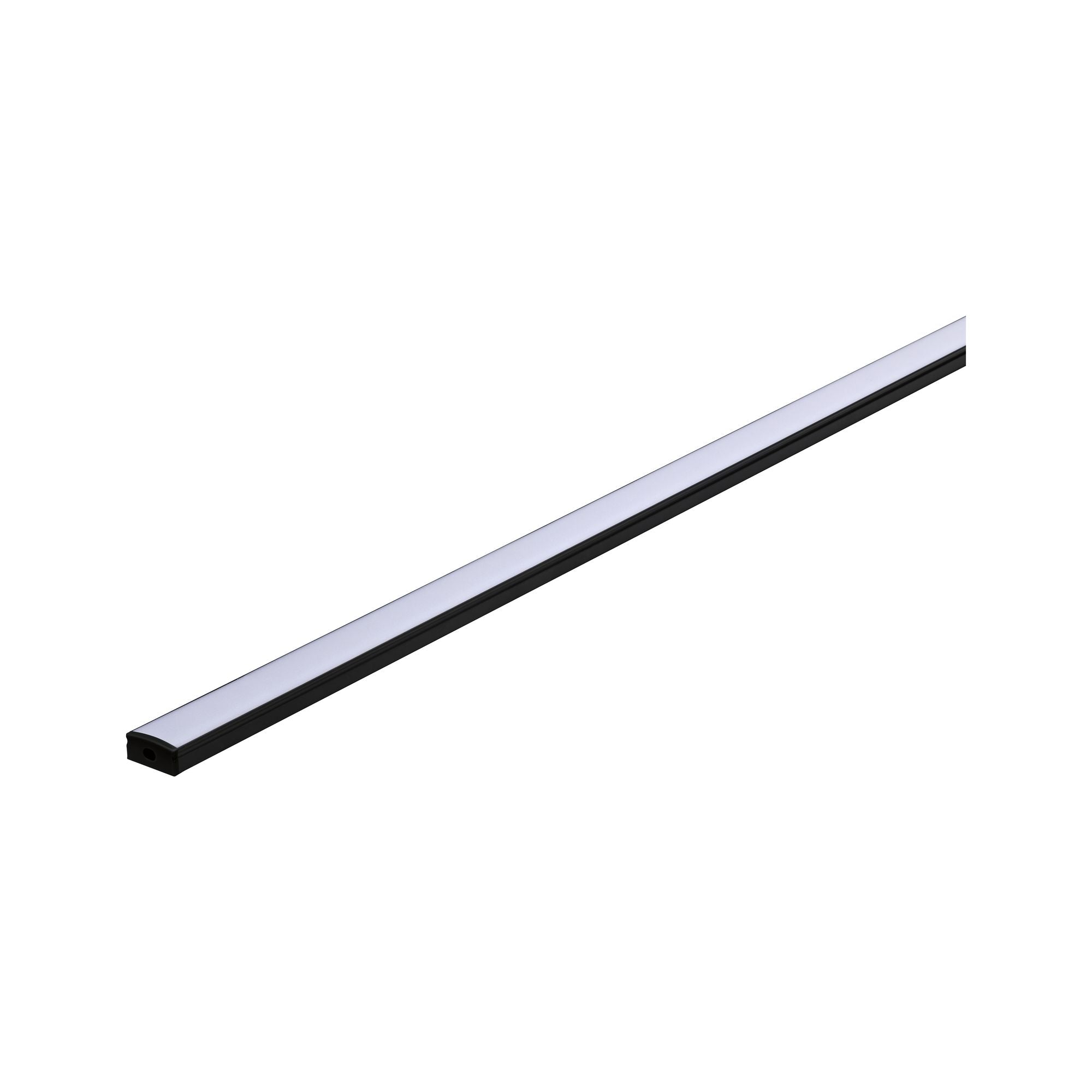 LED Strip Profil Base Weißer Diffusor 2m Schwarz - Paulmann - 78901