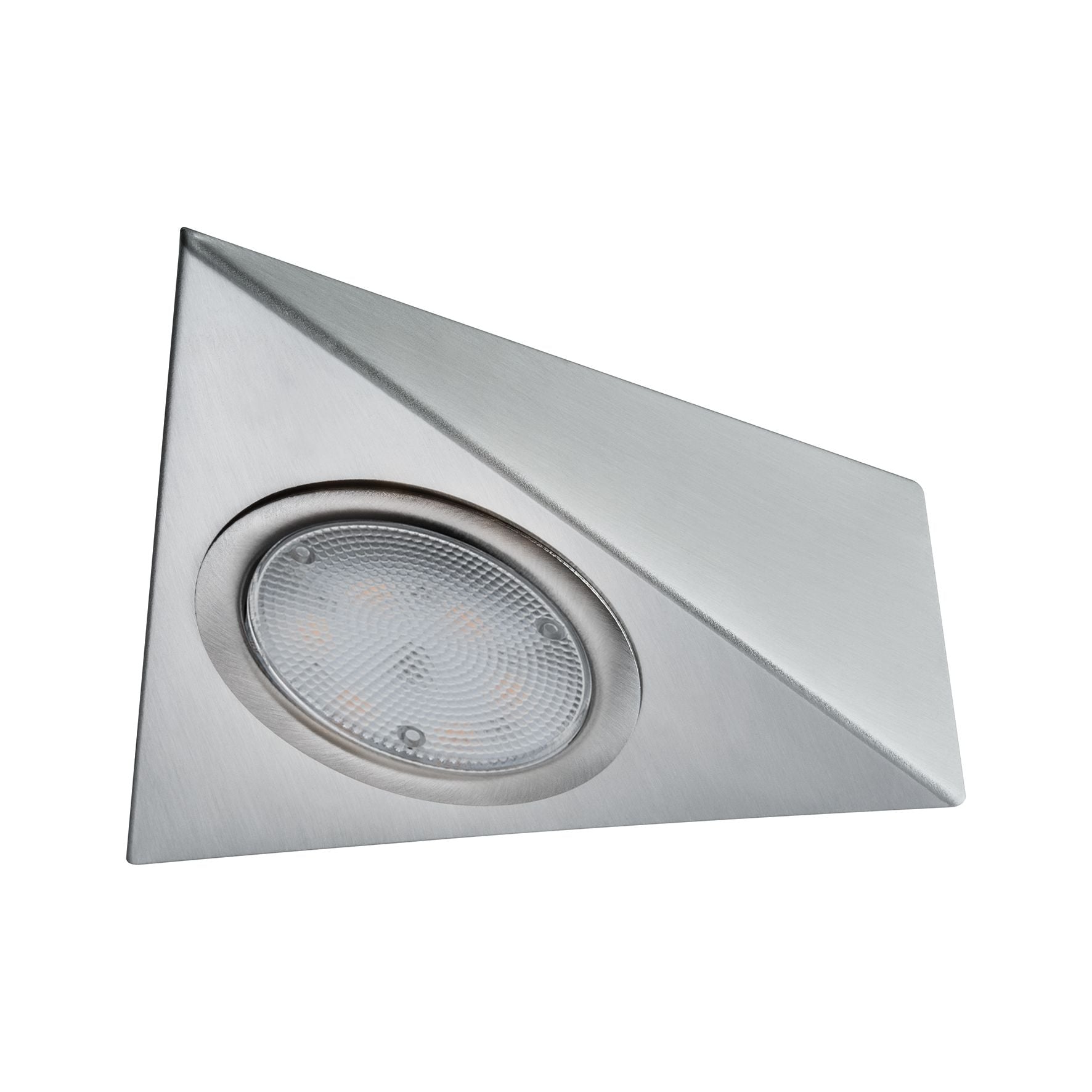 LED Unterschrankleuchte Dreieck 3x2,8W 140x110mm 3x170lm 230/12V eckig Eisen gebürstet - Paulmann - 93572