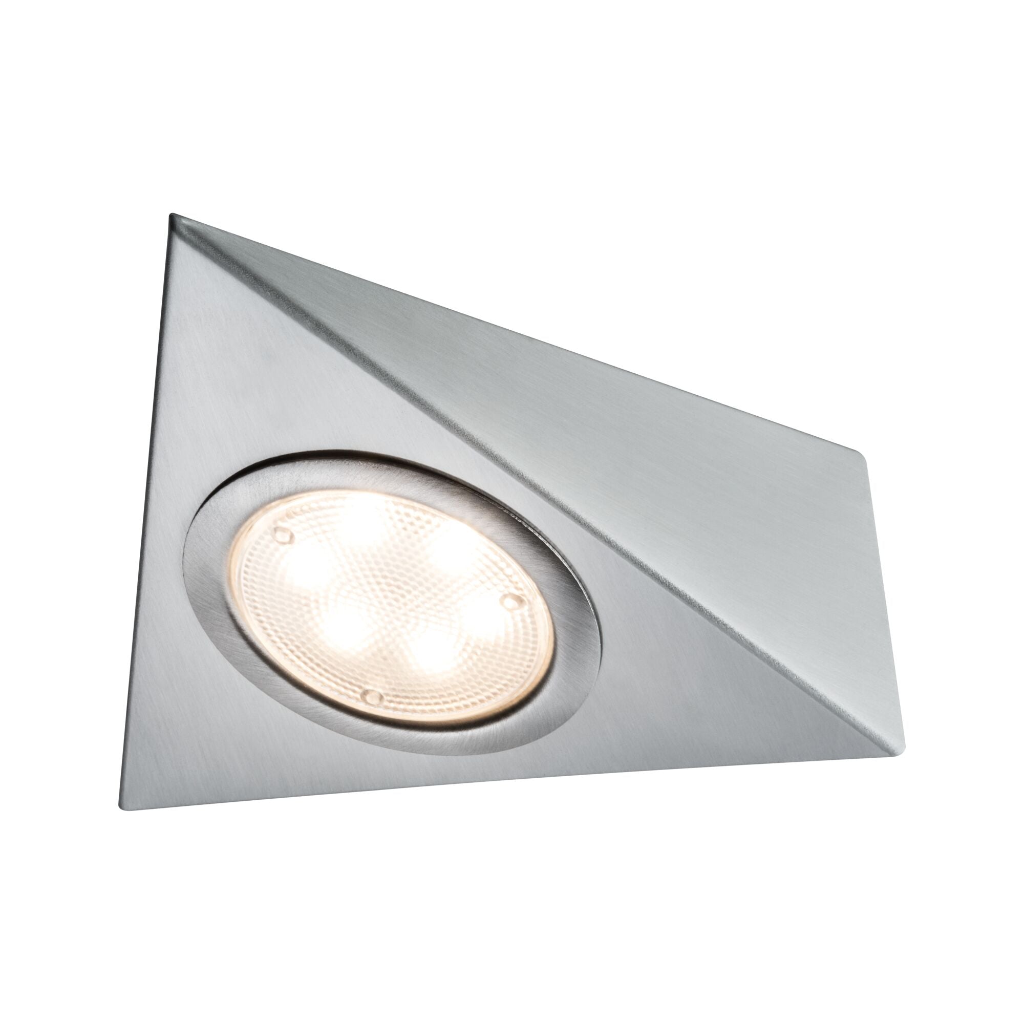 LED Unterschrankleuchte Dreieck 3x2,8W 140x110mm 3x170lm 230/12V eckig Eisen gebürstet - Paulmann - 93572