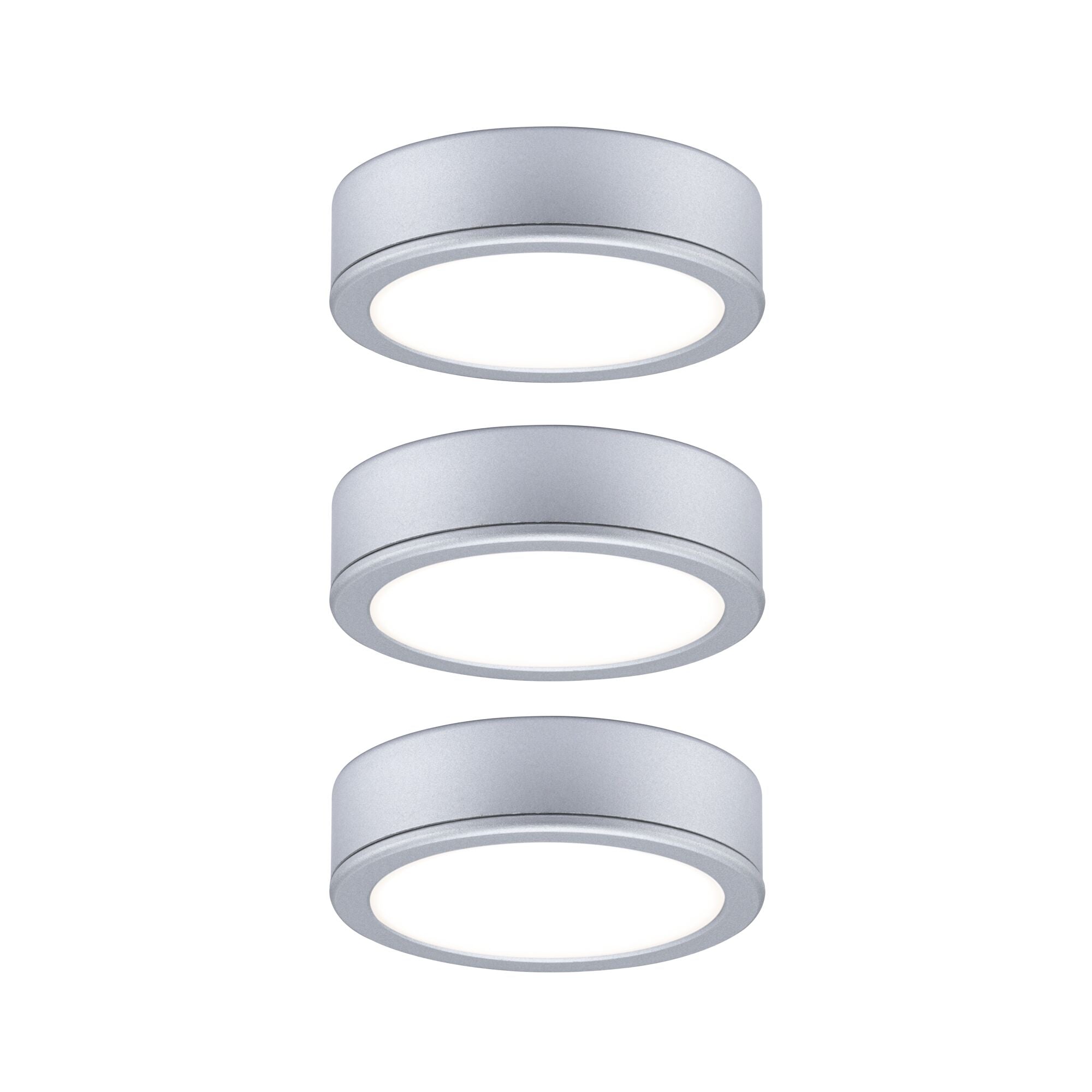LED Unterschrankleuchte Pukk 3x3,5W 65mm 3x210lm 230V rund Chrom matt - Paulmann - 93092