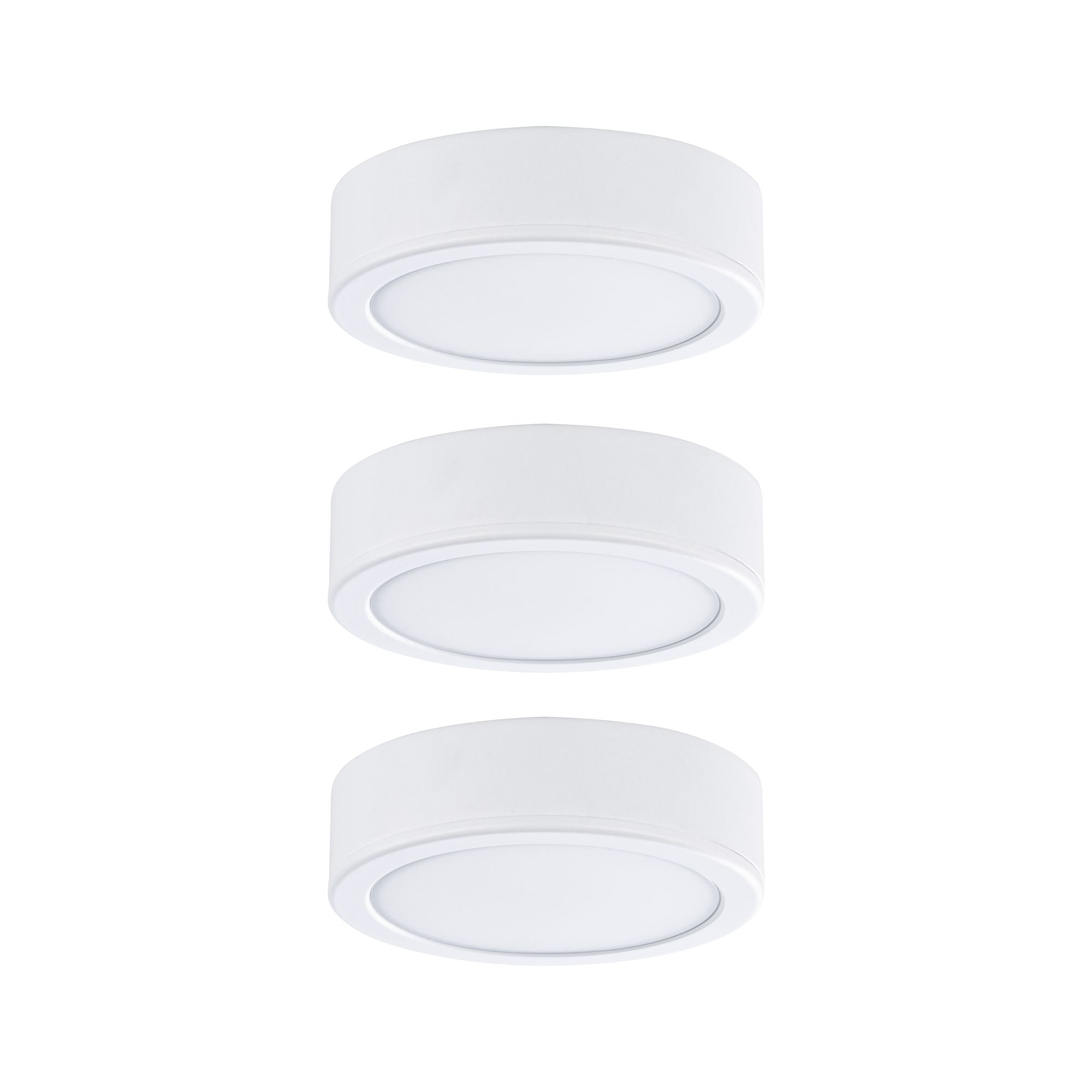 LED Unterschrankleuchte Pukk 3x3,5W 65mm 3x210lm 230V rund Weiß - Paulmann - 99989