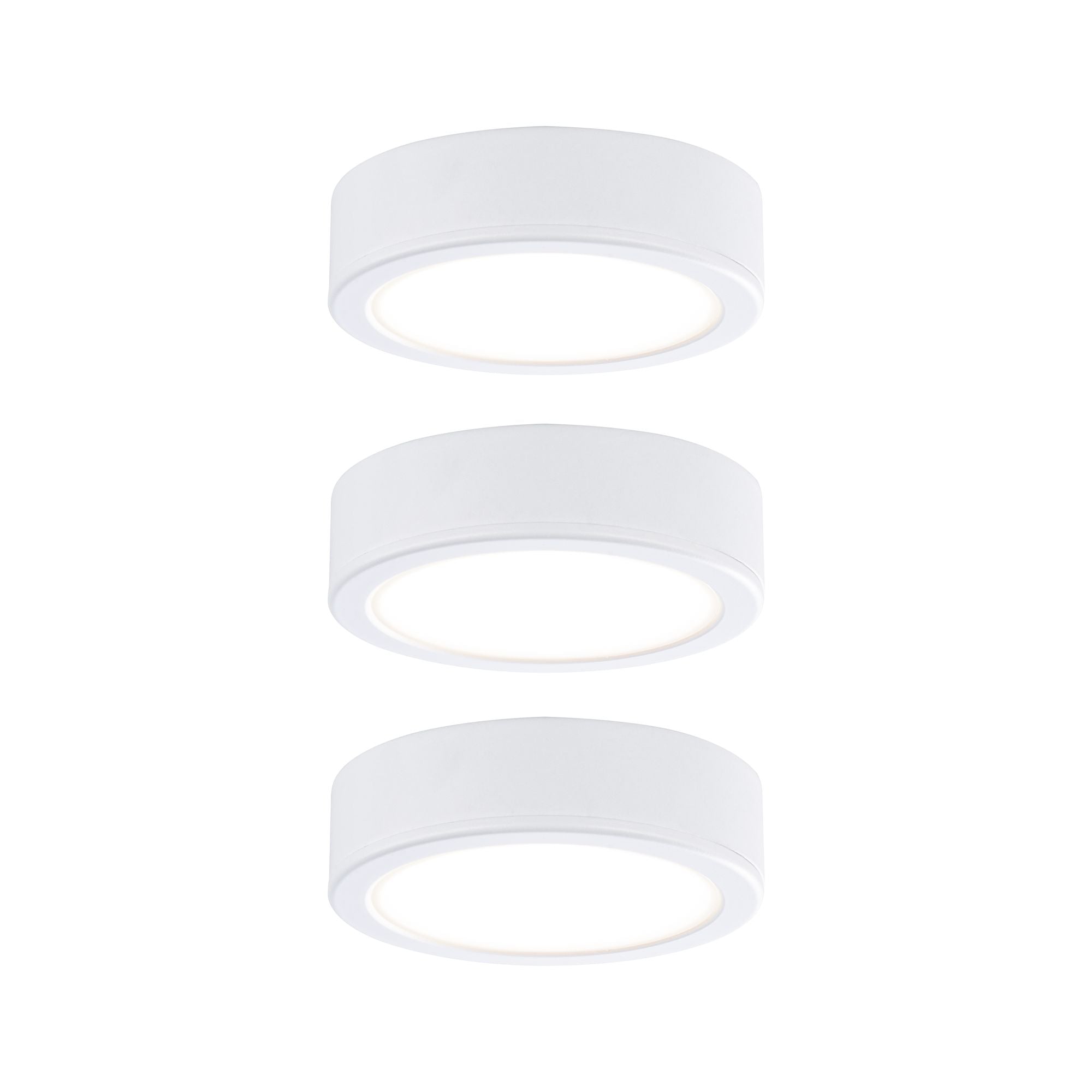 LED Unterschrankleuchte Pukk 3x3,5W 65mm 3x210lm 230V rund Weiß - Paulmann - 99989
