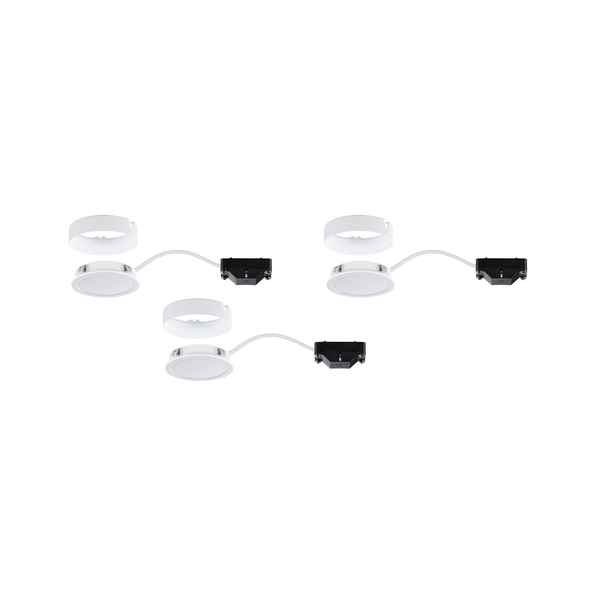 LED Unterschrankleuchte Pukk 3x3,5W 65mm 3x210lm 230V rund Weiß - Paulmann - 99989