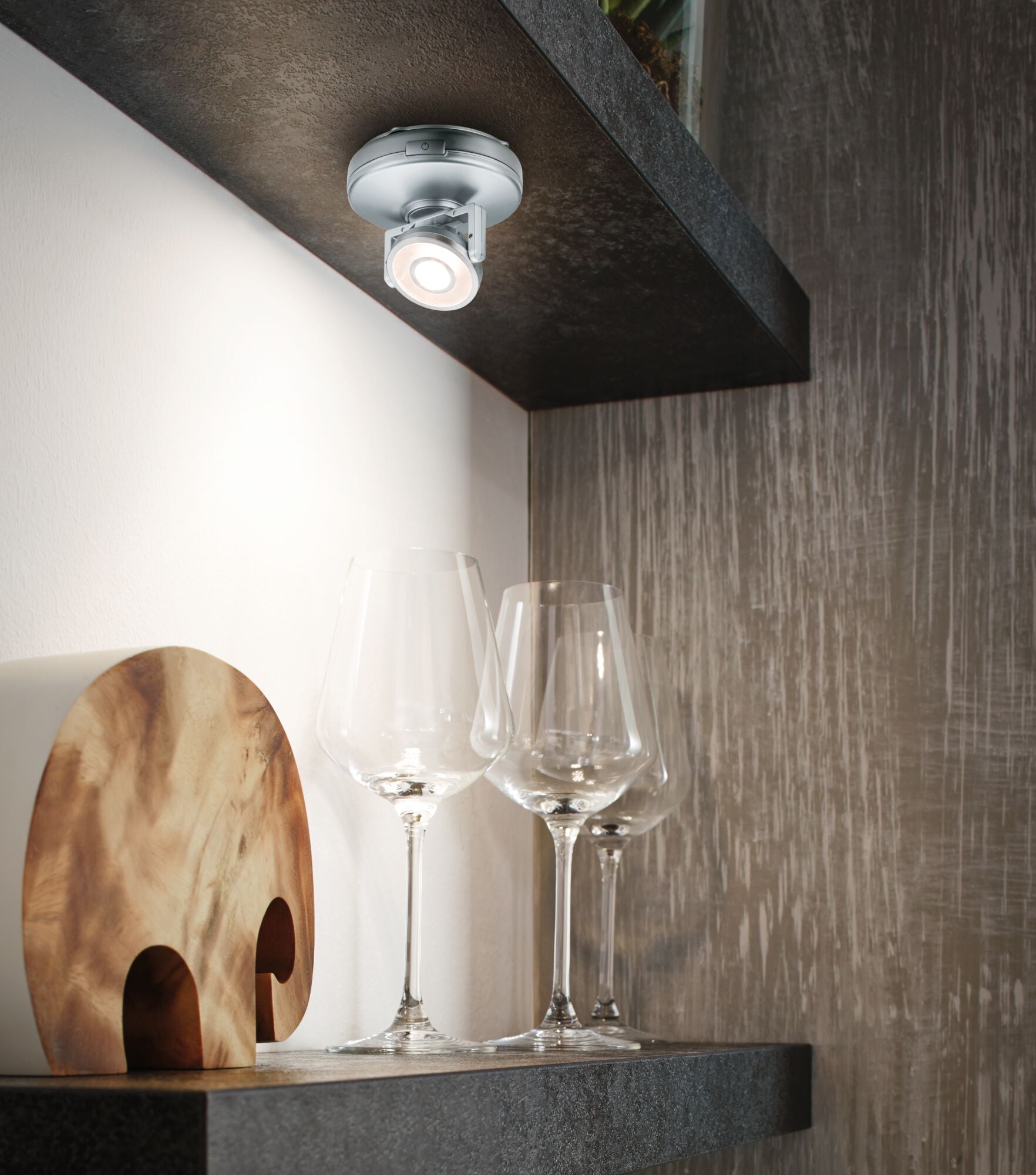 LED Unterschrankleuchte Rotate inkl. Schalter 92mm 66lm 3000K dimmbar Chrom matt - Paulmann - 70637
