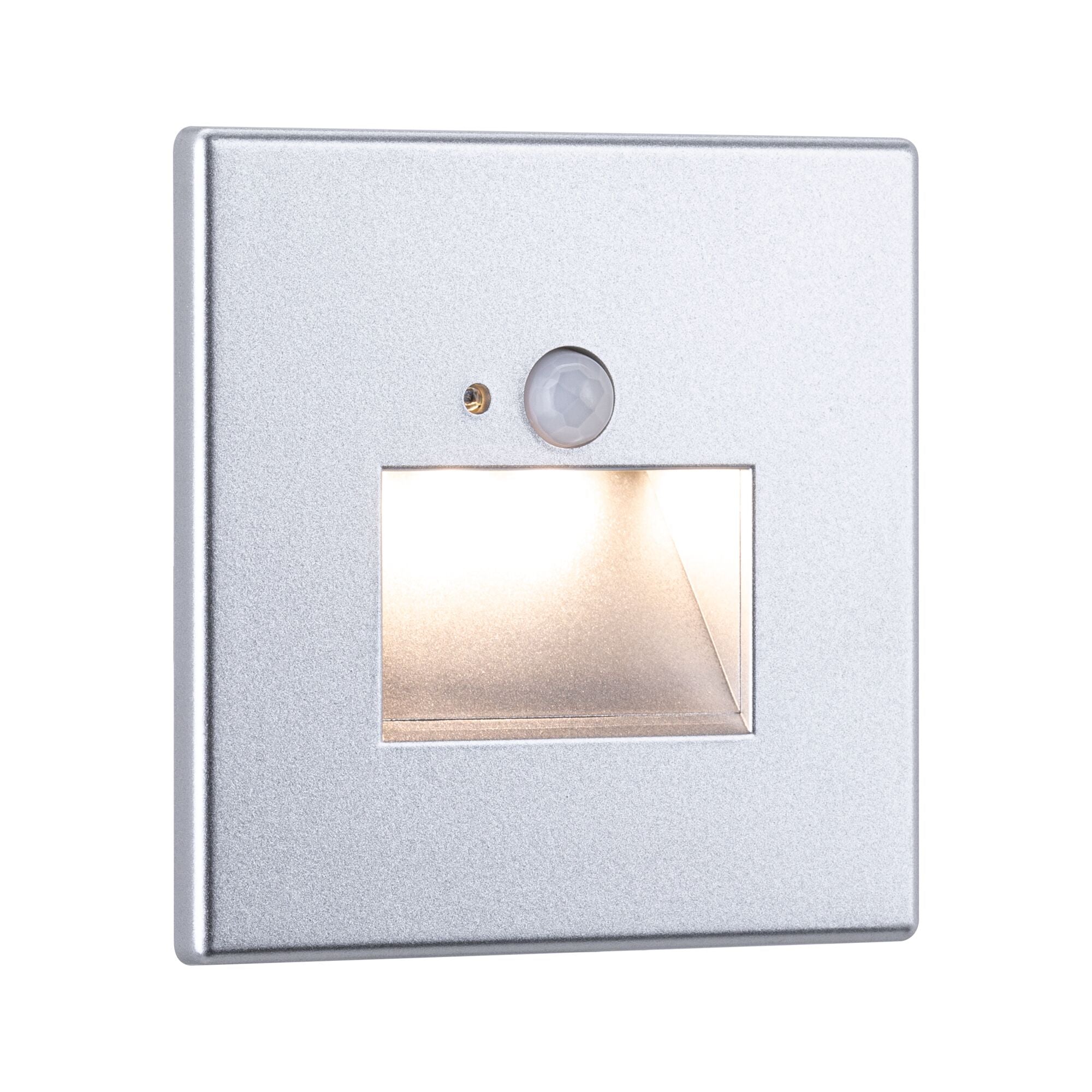 LED Wandeinbauleuchte Edge Quadro eckig 80x42mm 1,2W 25lm 230V 2700K Chrom matt - Paulmann - 93134