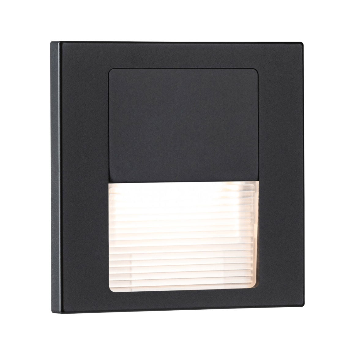 LED Wandeinbauleuchte Tsaro eckig 80x36mm 1W 80lm 230V 2700K Schwarz matt - Paulmann - 80001