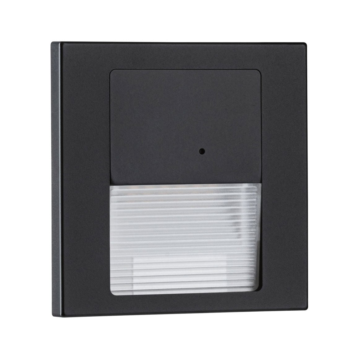 LED Wandeinbauleuchte Tsaro eckig 80x36mm 1W 80lm 230V 2700K Schwarz matt mit Bewegungsmelder - Paulmann - 80004