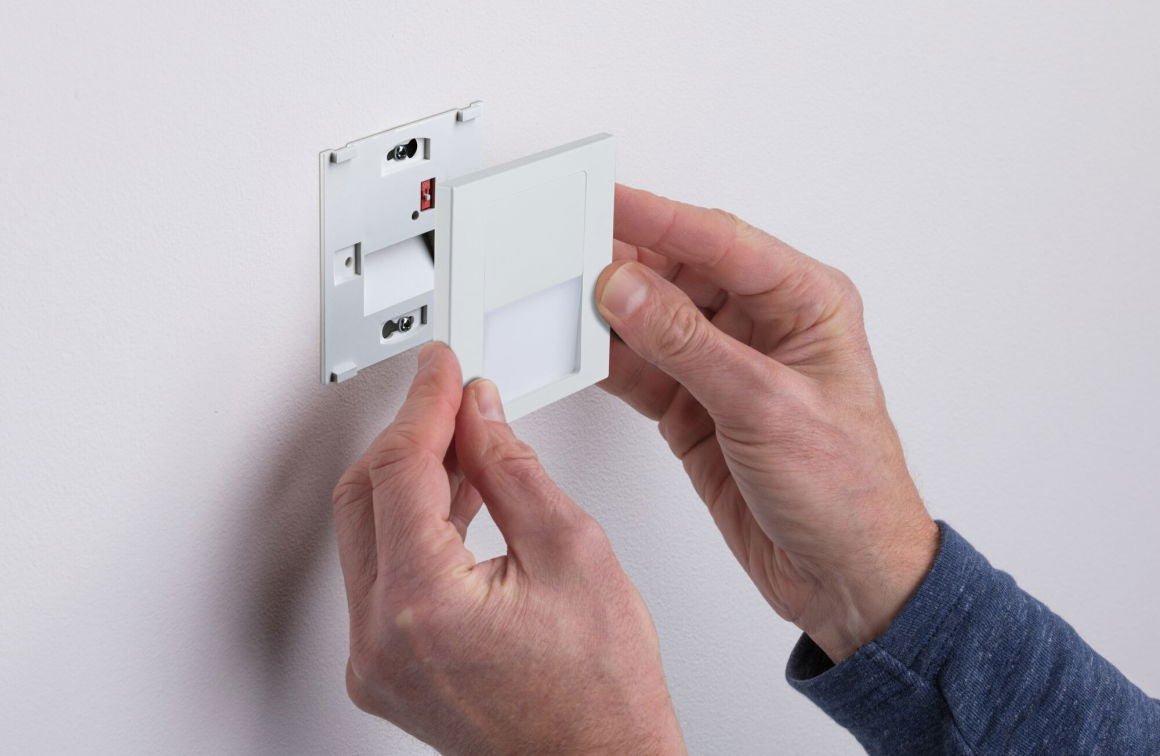 LED Wandeinbauleuchte Tsaro eckig 80x36mm 1W 80lm 230V 2700K Weiß matt - Paulmann - 79999