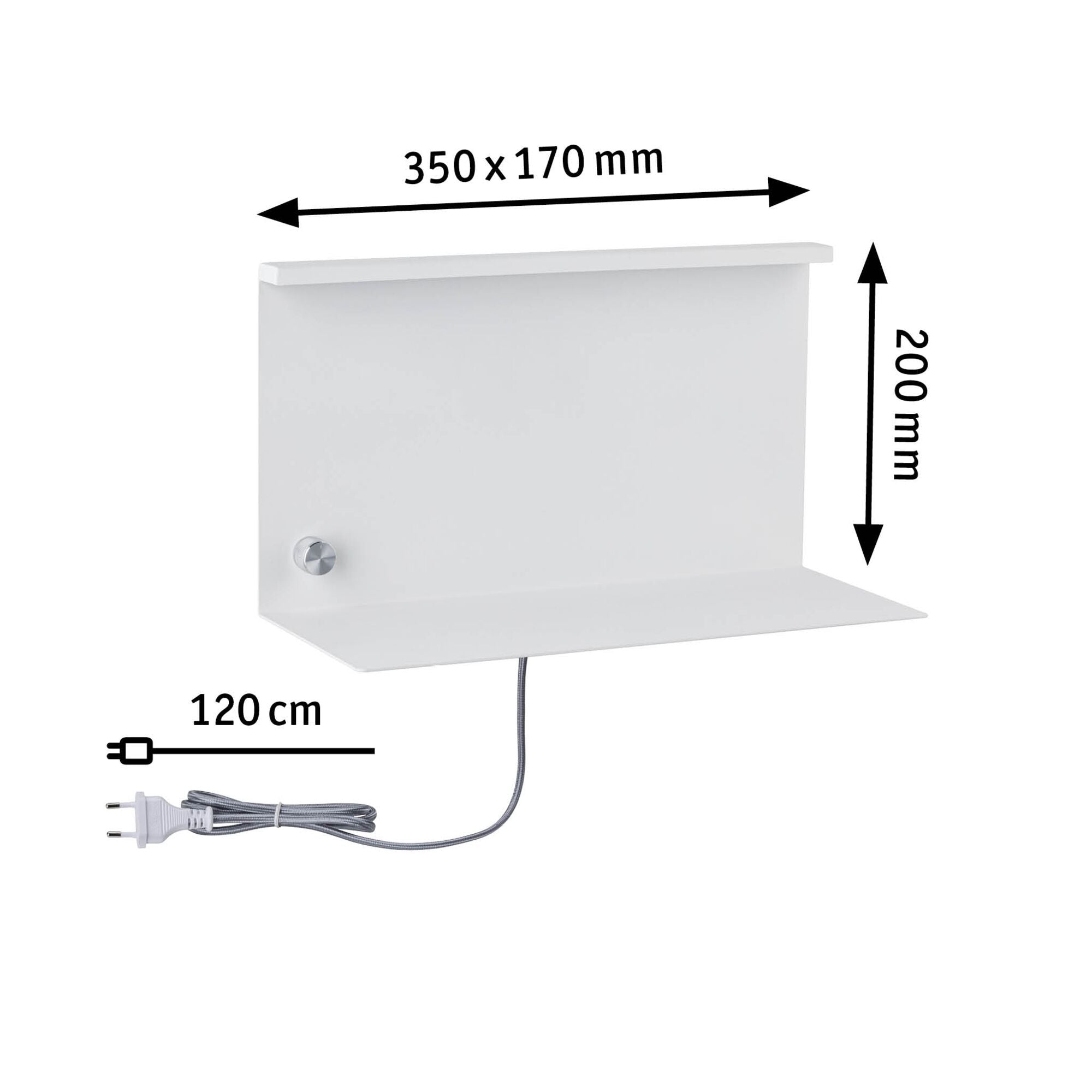 LED Wandleuchte Jarina 3000K 440lm 230V 4,5W dimmbar Weiß - Paulmann - 78916