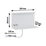 LED Wandleuchte Jarina 3000K 540lm / 200lm 230V 4,5 / 1x1,6W dimmbar Weiß - Paulmann - 78919
