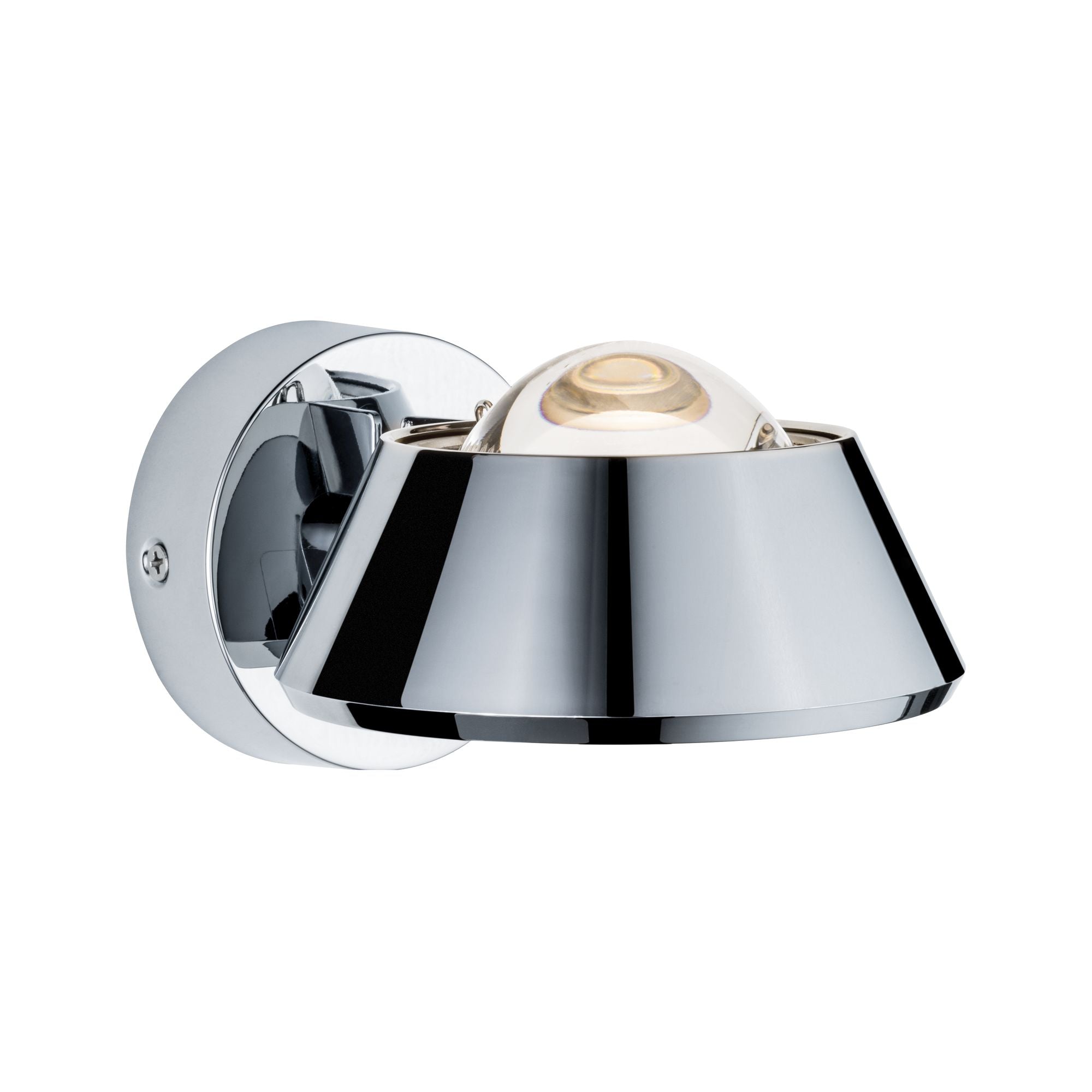LED Wandleuchte Sabik IP44 2700K 800lm / 390lm 230V 9 / 1x4W dimmbar Chrom - Paulmann - 70947