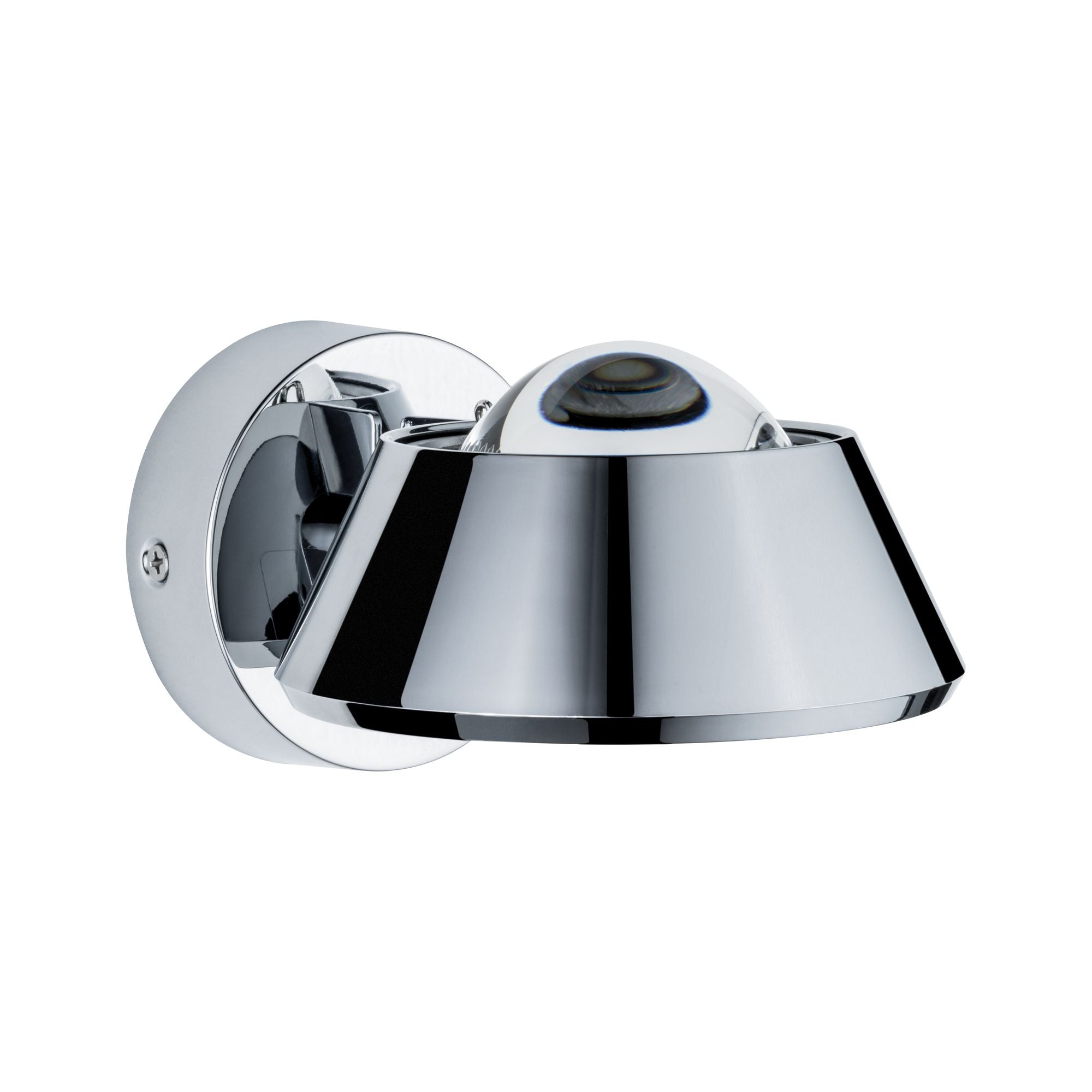 LED Wandleuchte Sabik IP44 2700K 800lm / 390lm 230V 9 / 1x4W dimmbar Chrom - Paulmann - 70947