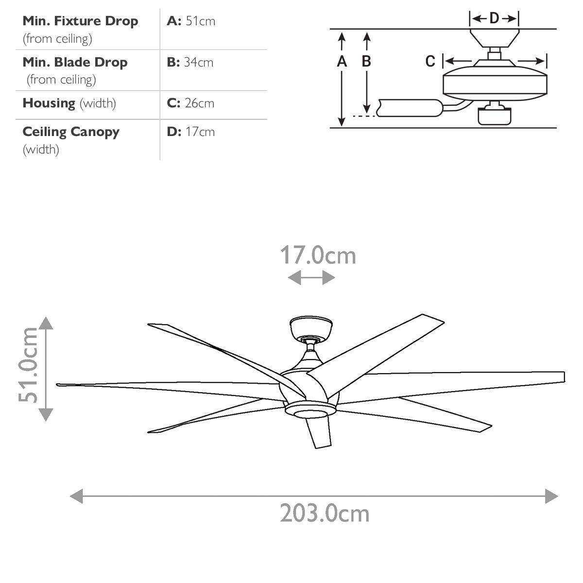 Lehr - 80 Zoll / 203 cm Ventilator - Antikes Satinsilber - Elsteadlighting - KLF - LEHR - 80 - AS