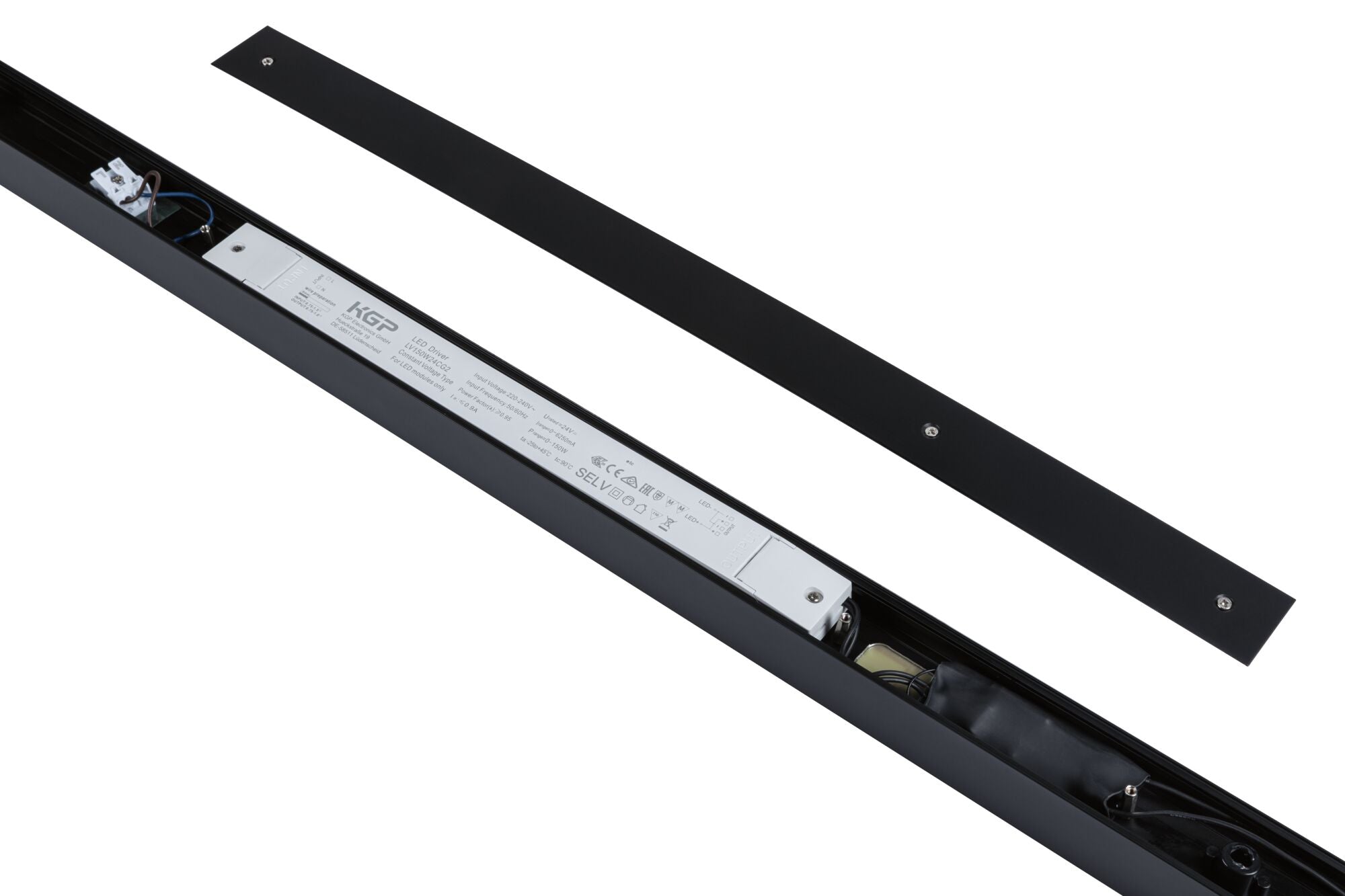 Linion Power Channel Zigbee 230/24V 150VA Signalschwarz 1m - Paulmann - 98181