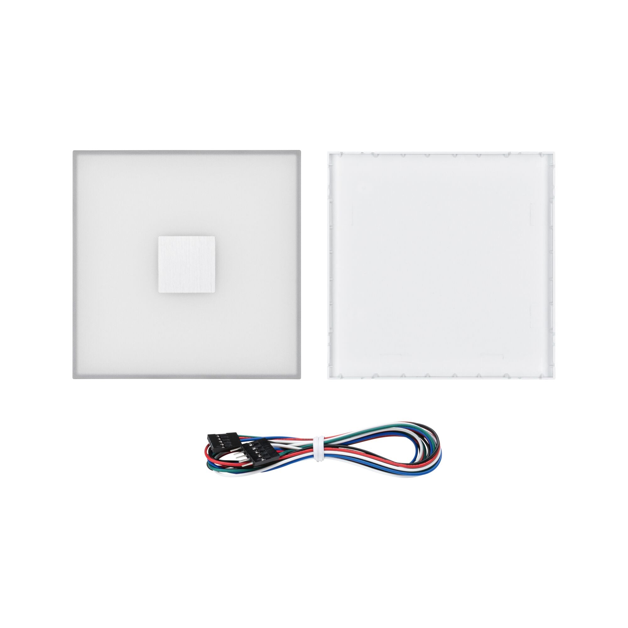 LumiTiles Square Einzelfliese IP44 100x10mm 12lm 12V 0,8W dimmbar RGBW+ Weiß Kunststoff/Aluminium - Paulmann - 78414