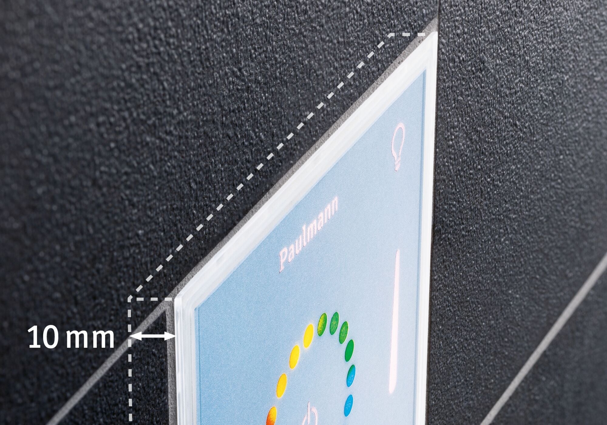 LumiTiles Square Touch Modul IP44 100x10mm RGBW+ Weiß Kunststoff/Aluminium - Paulmann - 78423
