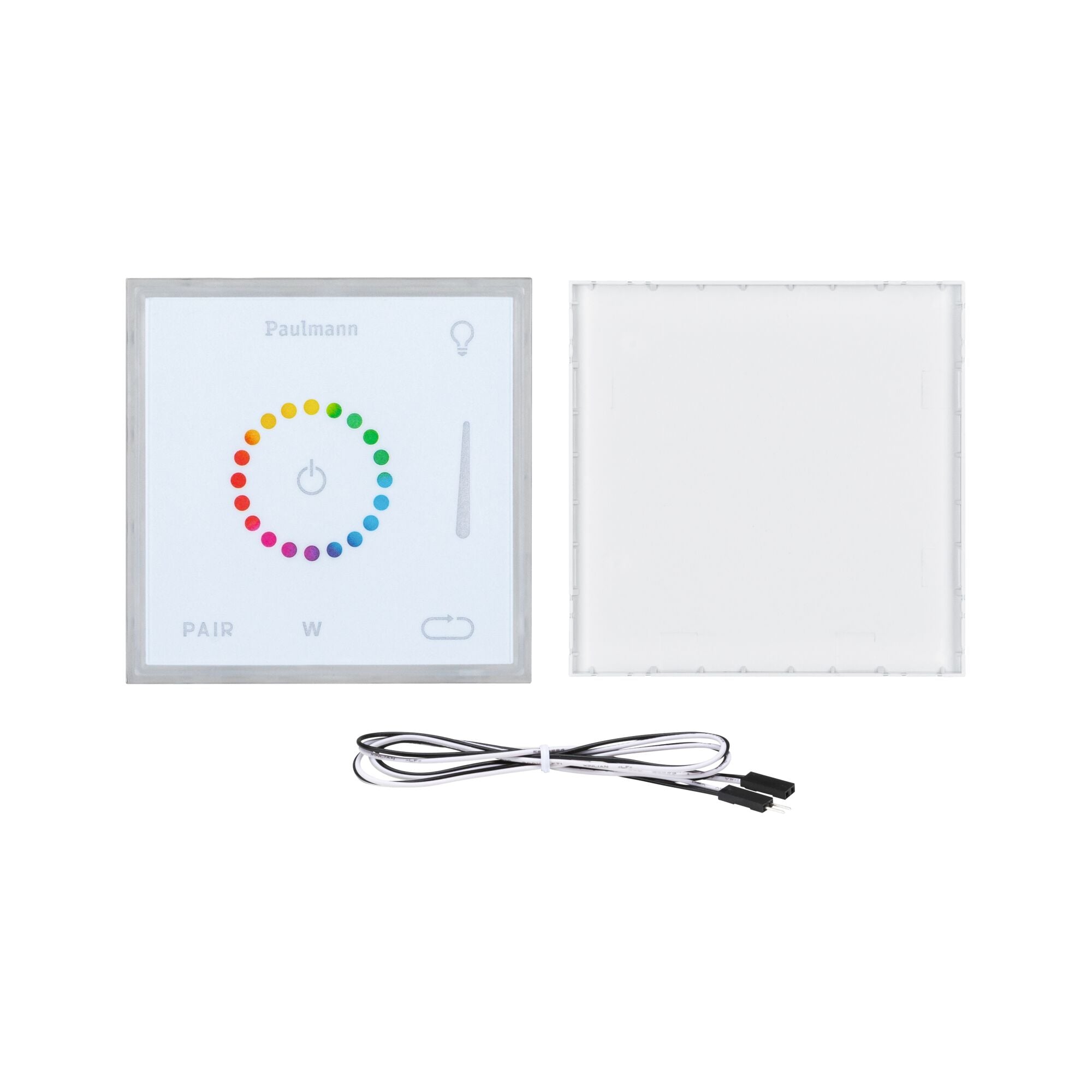 LumiTiles Square Touch Modul IP44 100x10mm RGBW+ Weiß Kunststoff/Aluminium - Paulmann - 78423