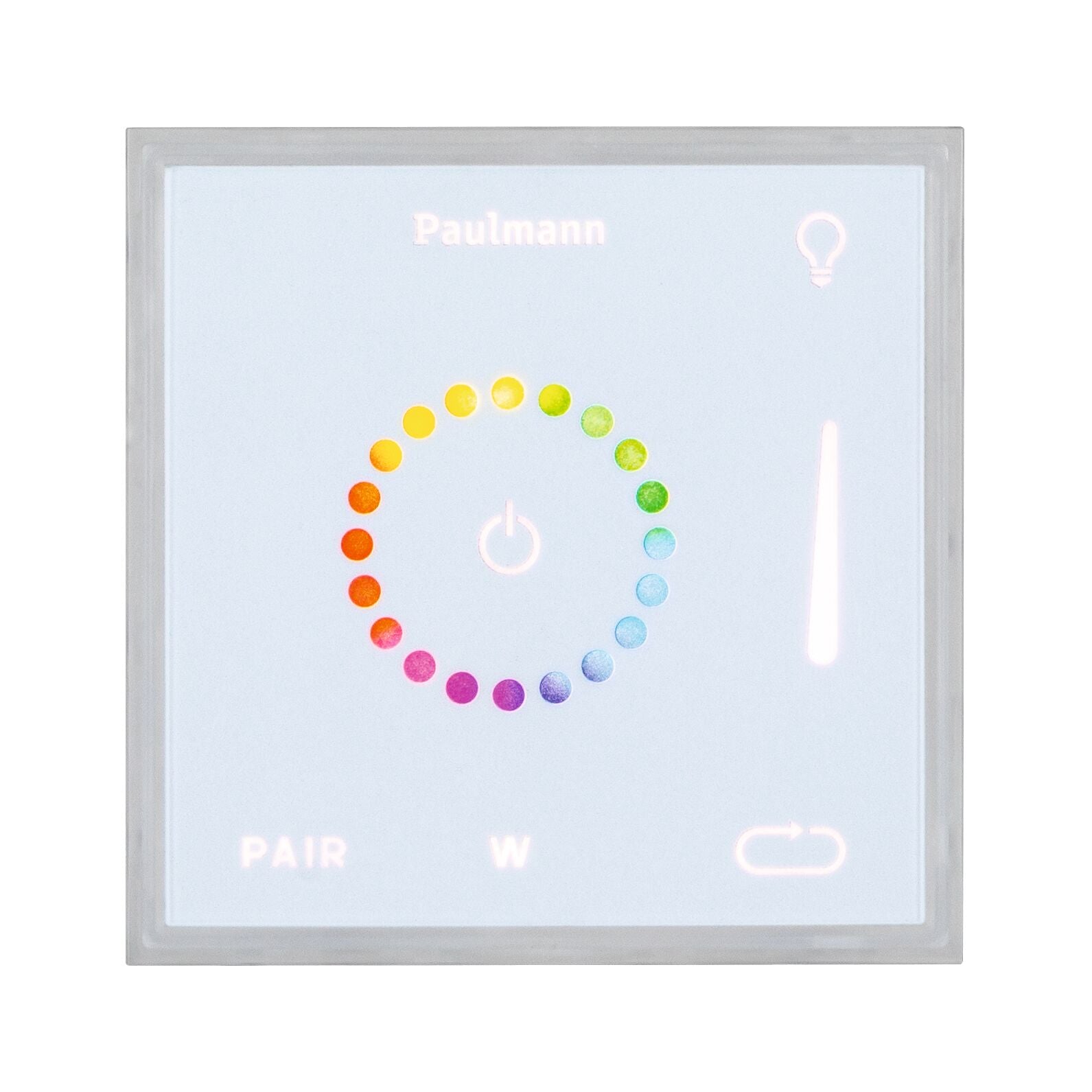 LumiTiles Square Touch Modul IP44 100x10mm RGBW+ Weiß Kunststoff/Aluminium - Paulmann - 78423
