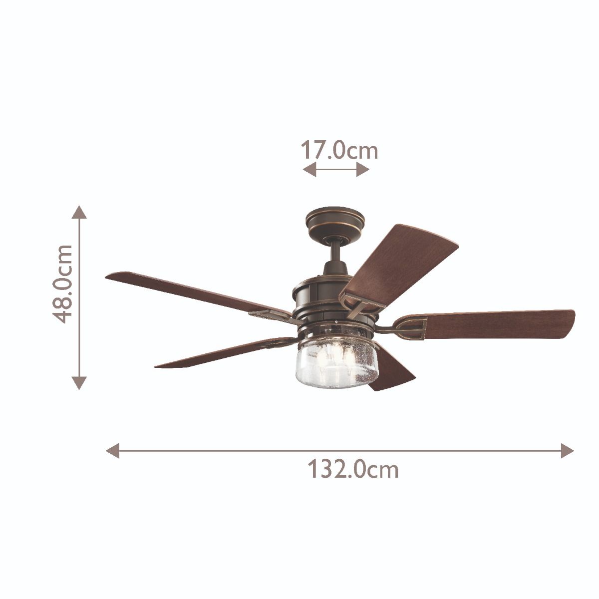 Lyndon Patio - 52 Zoll / 132 cm Ventilator - Olde Bronze - Elsteadlighting - KLF - LYNDON - 52 - OZ