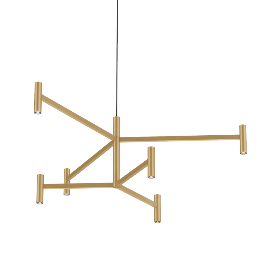 Wever & Ducré MATCH LUSTA 2.1 pendant light in Champagne Brushed